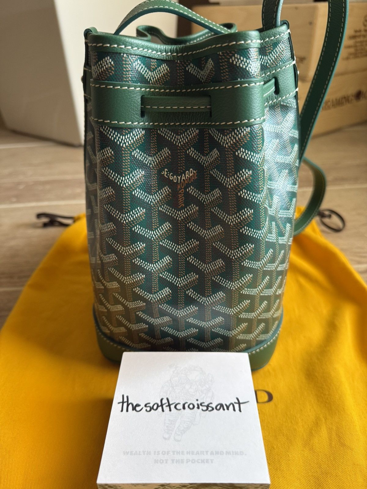 Goyard Goyard Petit Flot Bucket Bag Green Size ONE SIZE - 4 Thumbnail