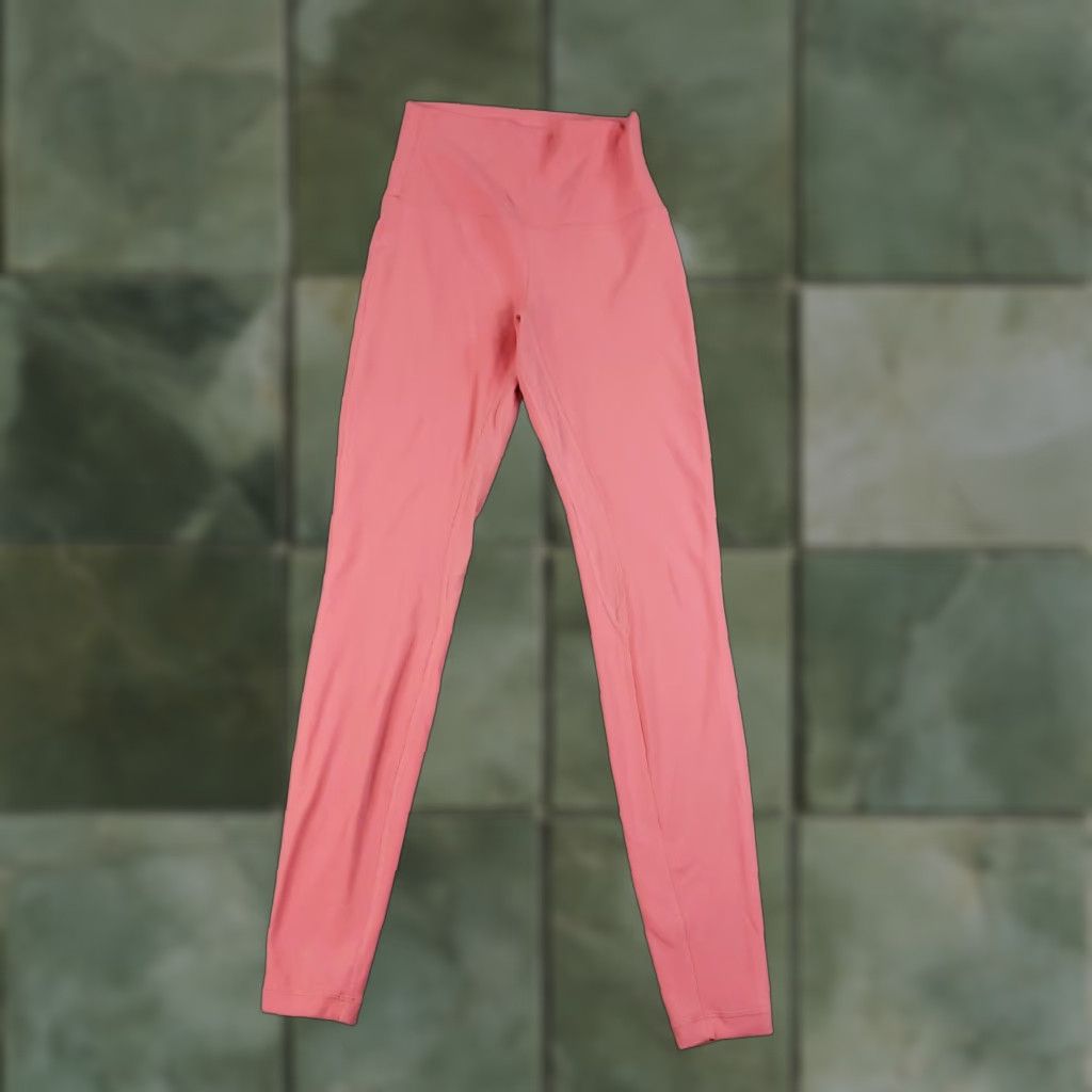 Lululemon VINTAGE Lululemon Align Leggings Womens Small Pink Activewear Yoga Gym Crew High Rise Size 30" / US 8 / IT 44 - 1 Thumbnail