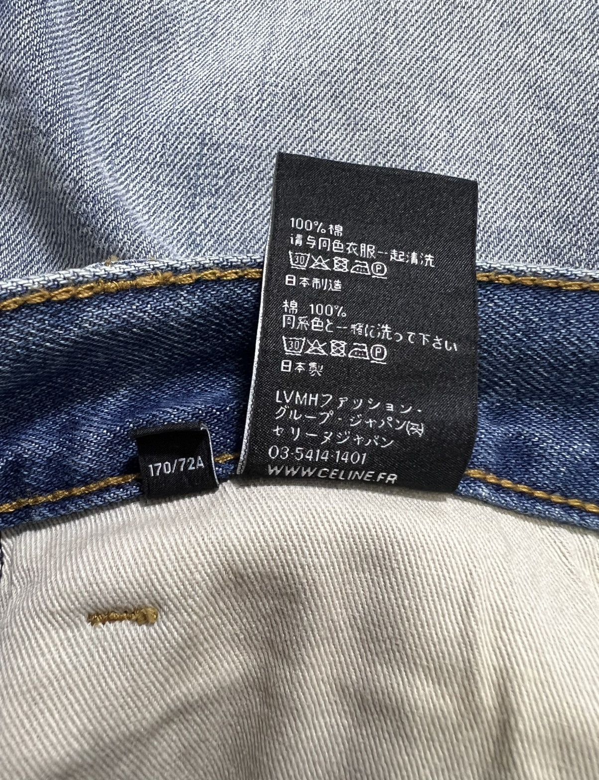 Celine Celine - Hedi Slimane - Raw Hem Distressed Denim Jeans Size US 28 / EU 44 - 16 Thumbnail