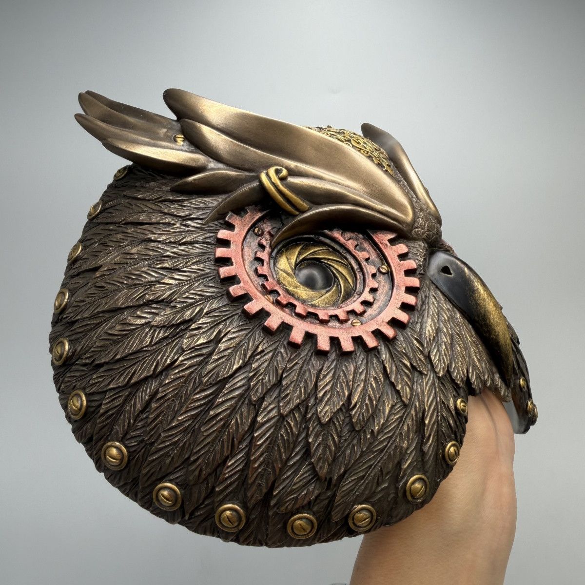 Other Bronze Owl Wall Mask Decor Steampunk Wisdom Sculpture Size ONE SIZE - 7 Thumbnail