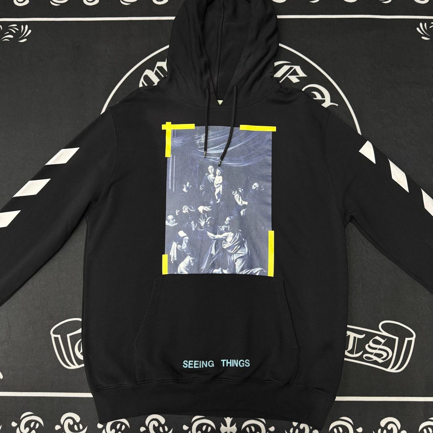 Off-White Off-White Printed Graphic Black Hoodie L Men Size US L / EU 52-54 / 3 - 1 Thumbnail
