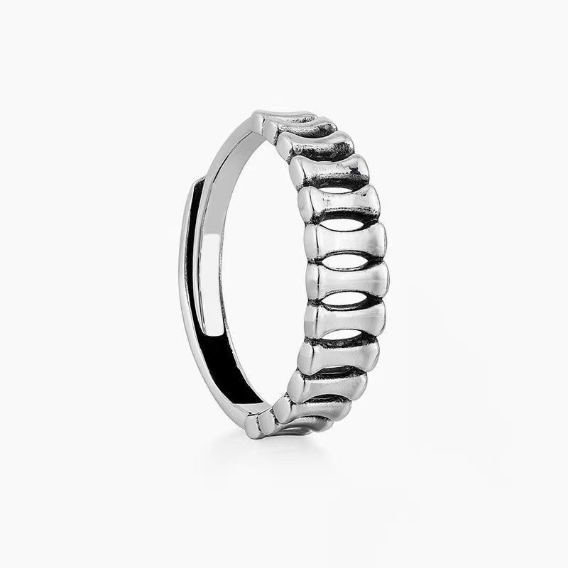 Jewelry Vintage Jewelry Rings Open Size Chrome Ring (Size 7-13) Size ONE SIZE - 4 Thumbnail