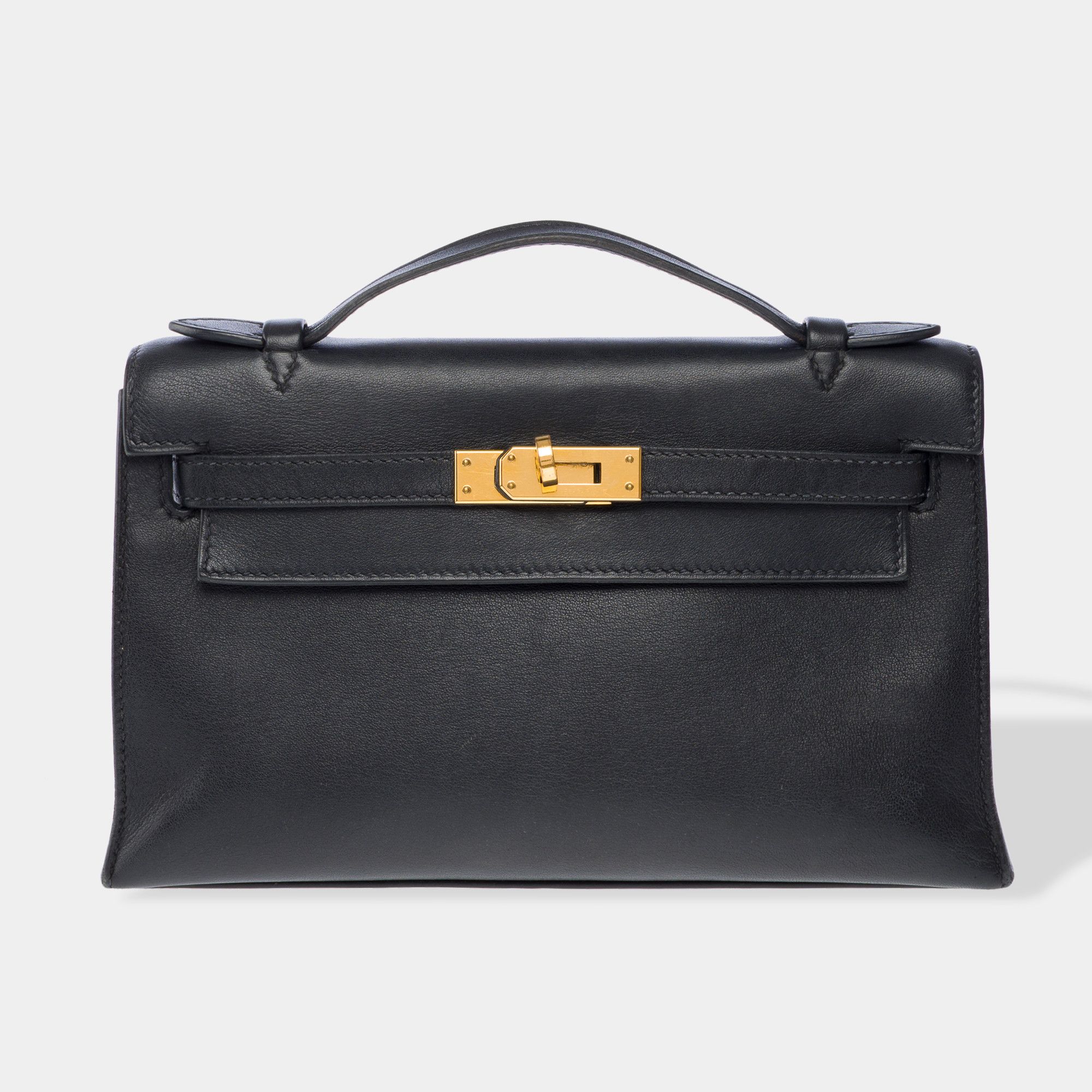 Hermes Hermès​​​ ​​​Kelly​​​ ​​​​Clutch​​​ in Blue Leather Size ONE SIZE - 1 Thumbnail