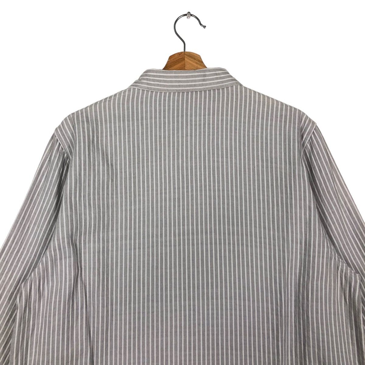 Yohji Yamamoto 🔥80’s Vintage Y’s For Living Long Jacket Striped Pin Japan Size US L / EU 52-54 / 3 - 9 Thumbnail