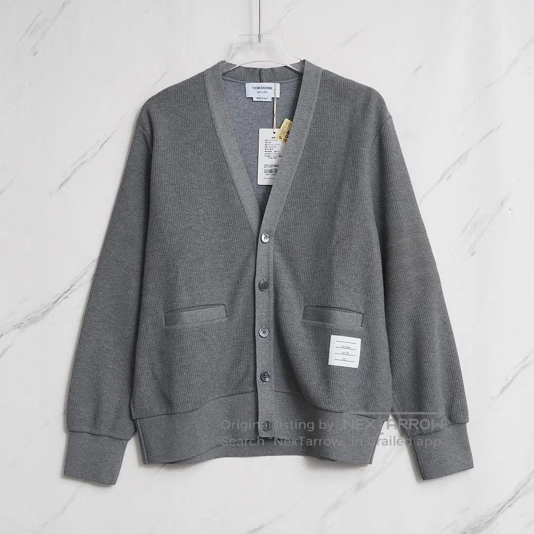Thom Browne Thom Browne Men's Classic Stripe Knit Cardigan. Size US L / EU 52-54 / 3 - 1 Thumbnail