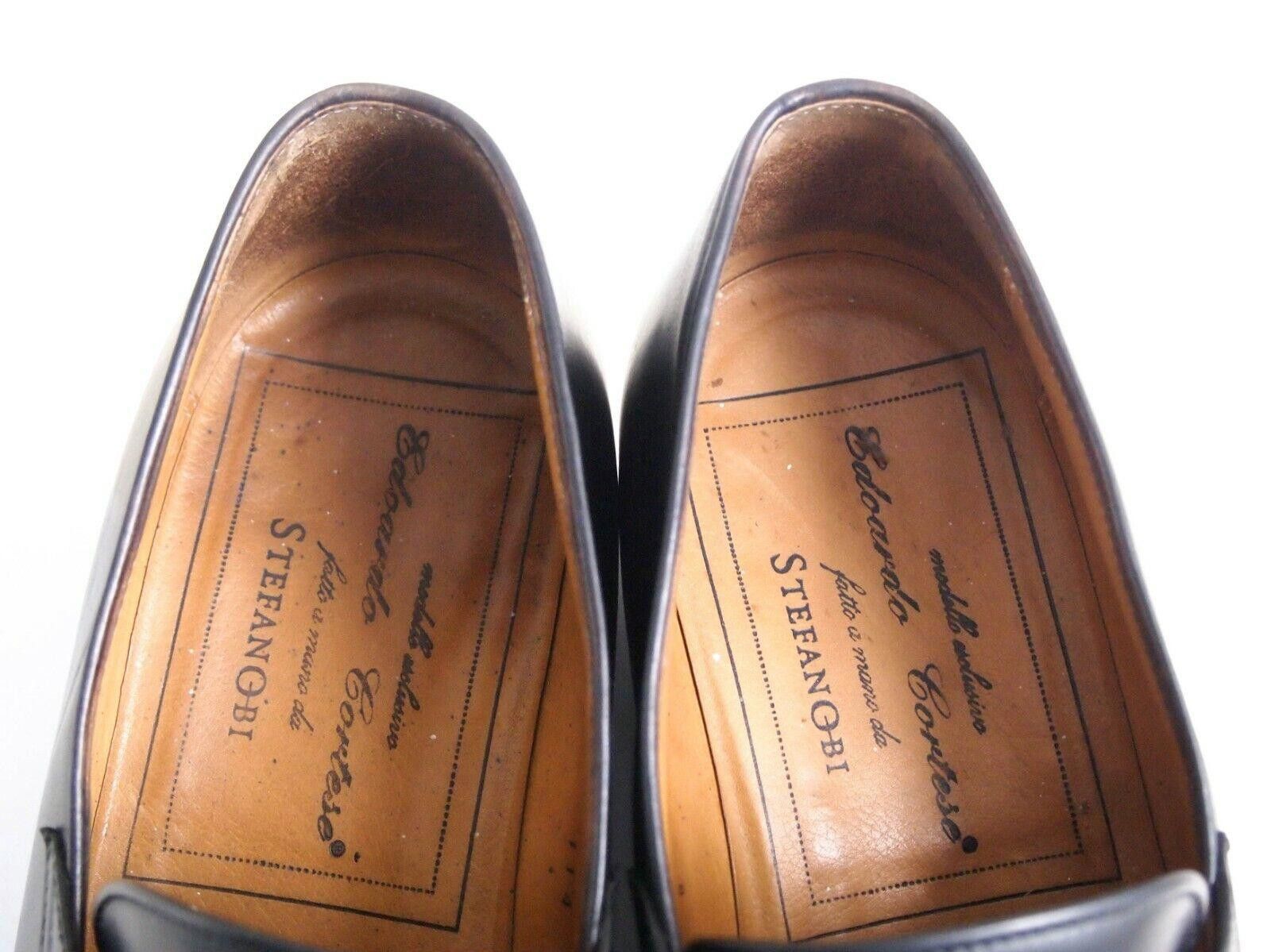 Designer Stefano Branchini StefanoBI Penny Loafers Black EU 42 US 9 Size US 9 / EU 42 - 5 Thumbnail