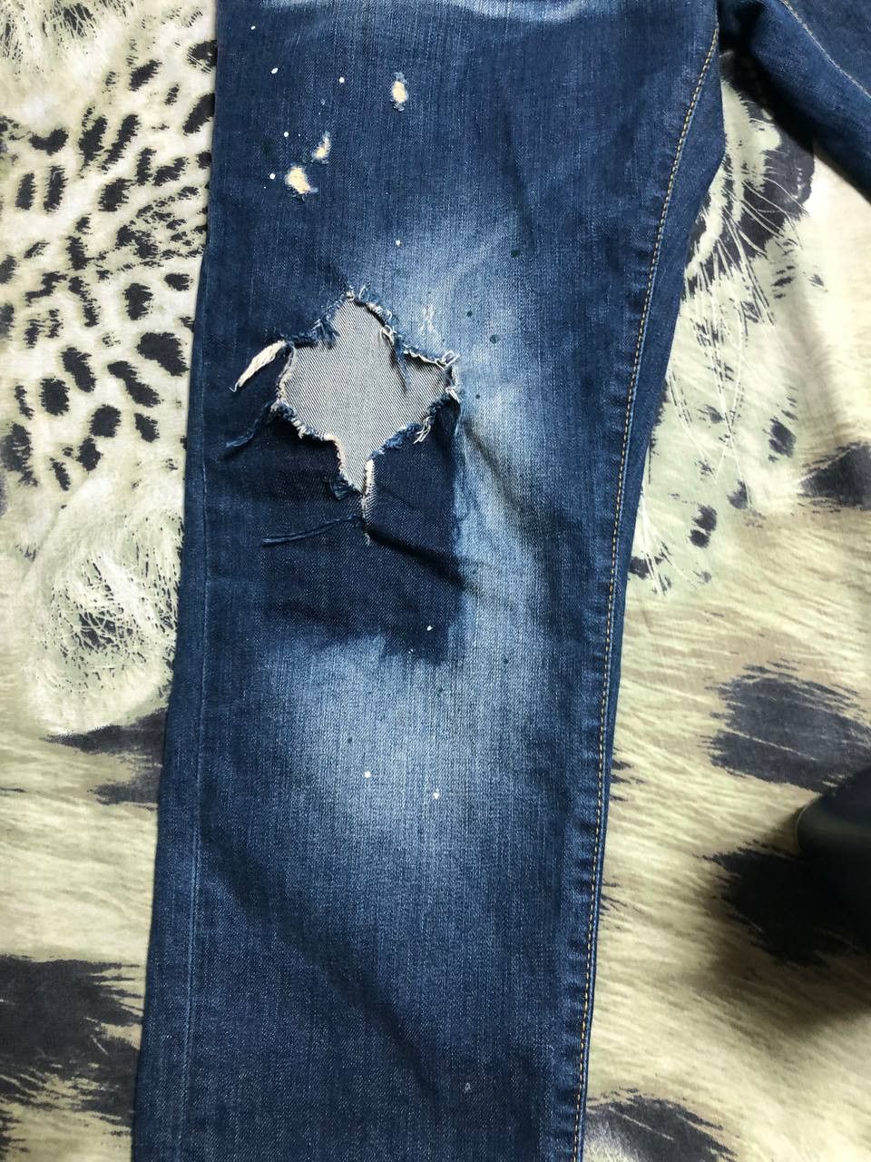 Dsquared2 Dsquared2 Distressed Cropped Denim Size US 34 / EU 50 - 9 Thumbnail