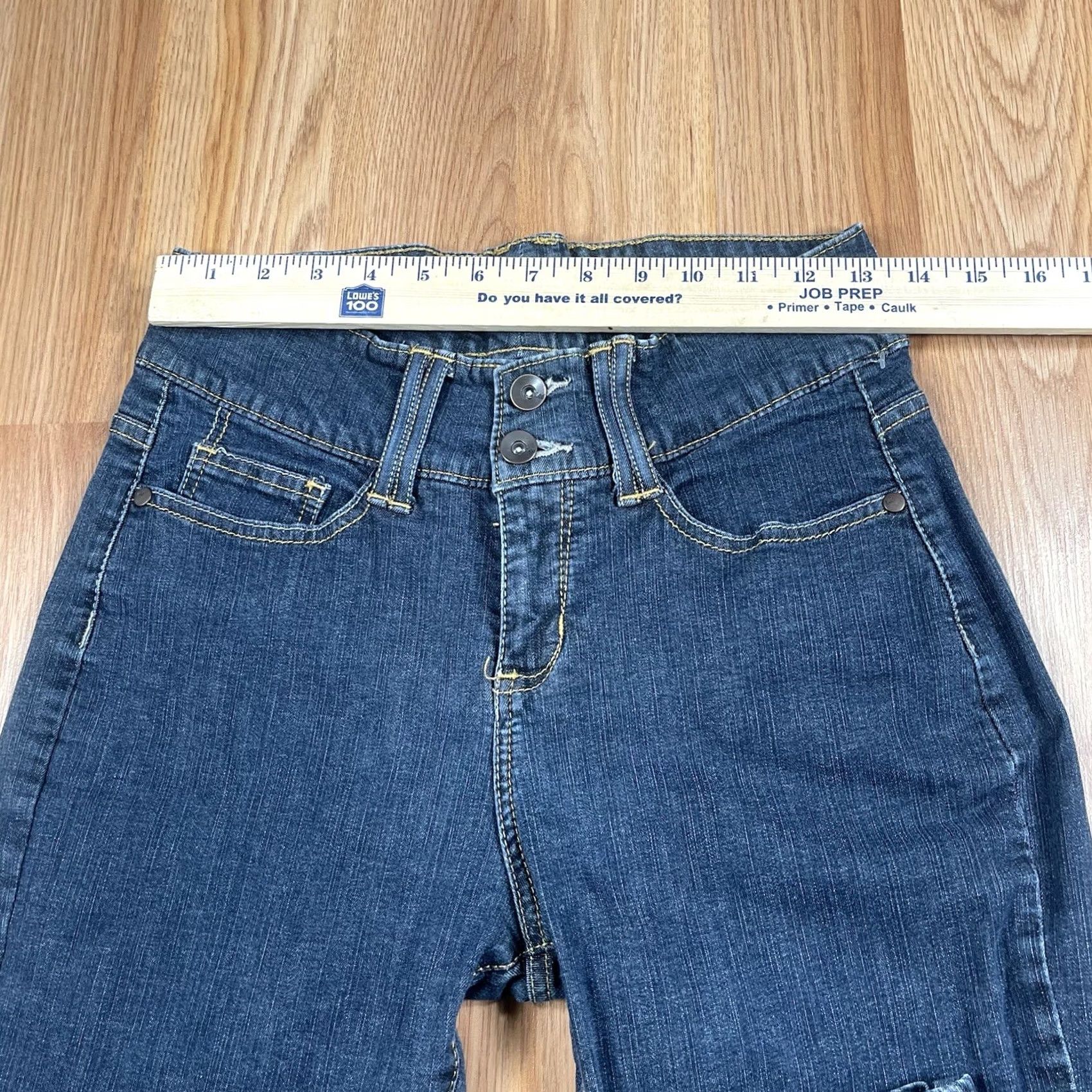 Lee Lee Jeans Womens Size 8 Regular Lower On The Waist Straight Leg Denim Pants Blues Jeans Casual 90s? Size 30" / US 8 / IT 44 - 3 Thumbnail