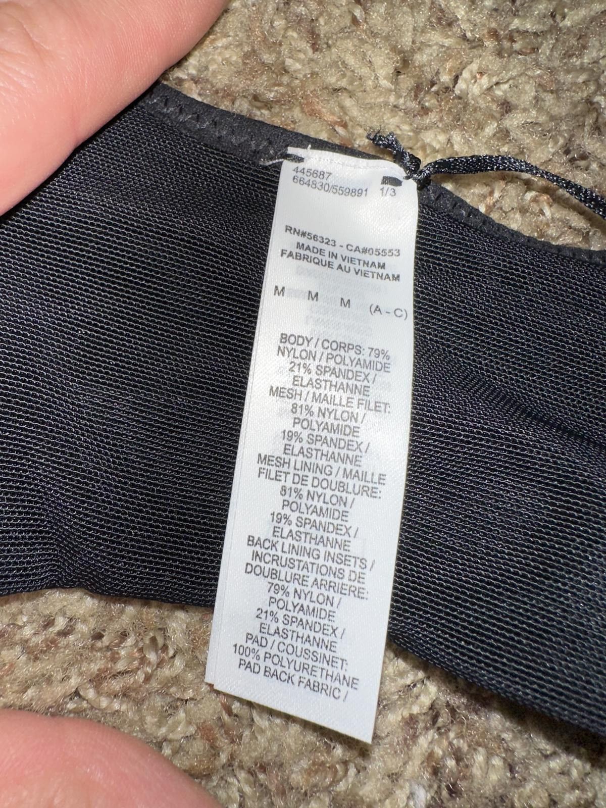 Nike Nike Sportswear Alpha Black/White Women's Sports Bra Size ONE SIZE - 9 Thumbnail