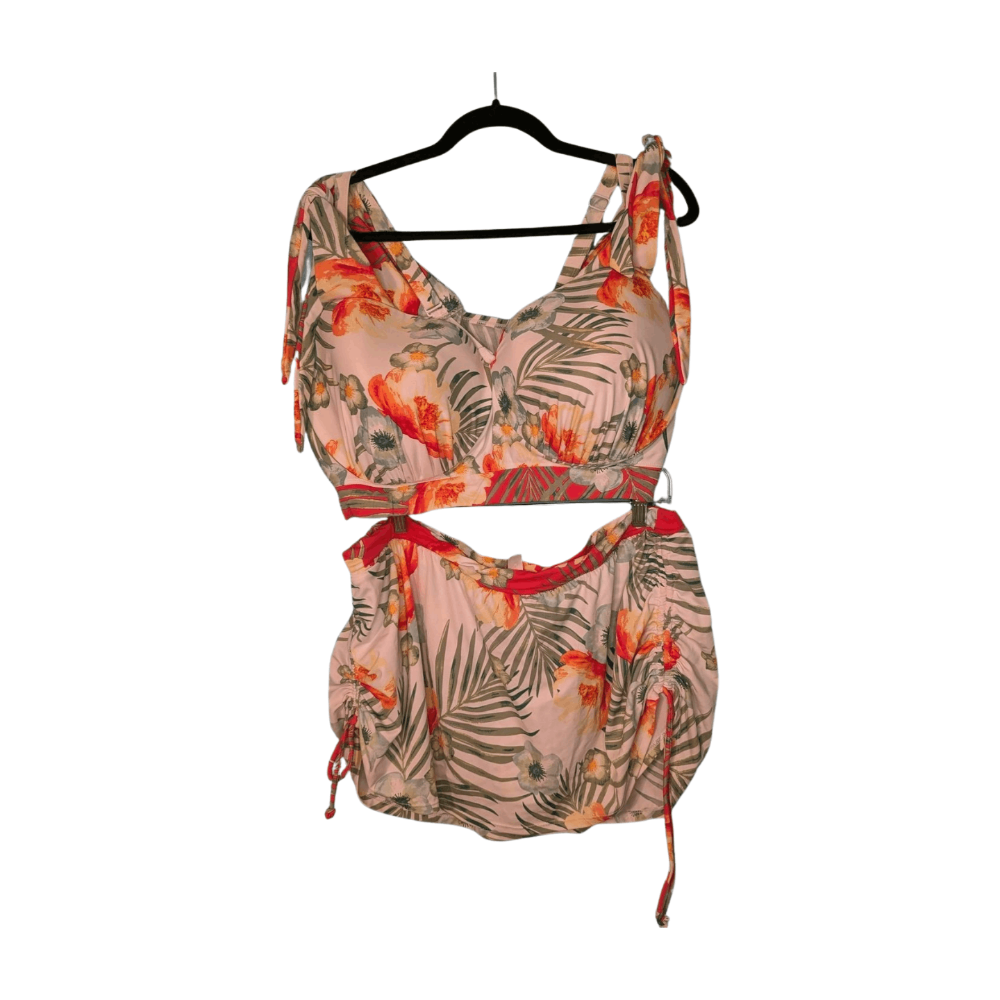 Other Plus Tropical Bikini TOP ONLY Bra Fit Adjustable Straps, Ski Size 3XL / US 20-22 - 1 Thumbnail