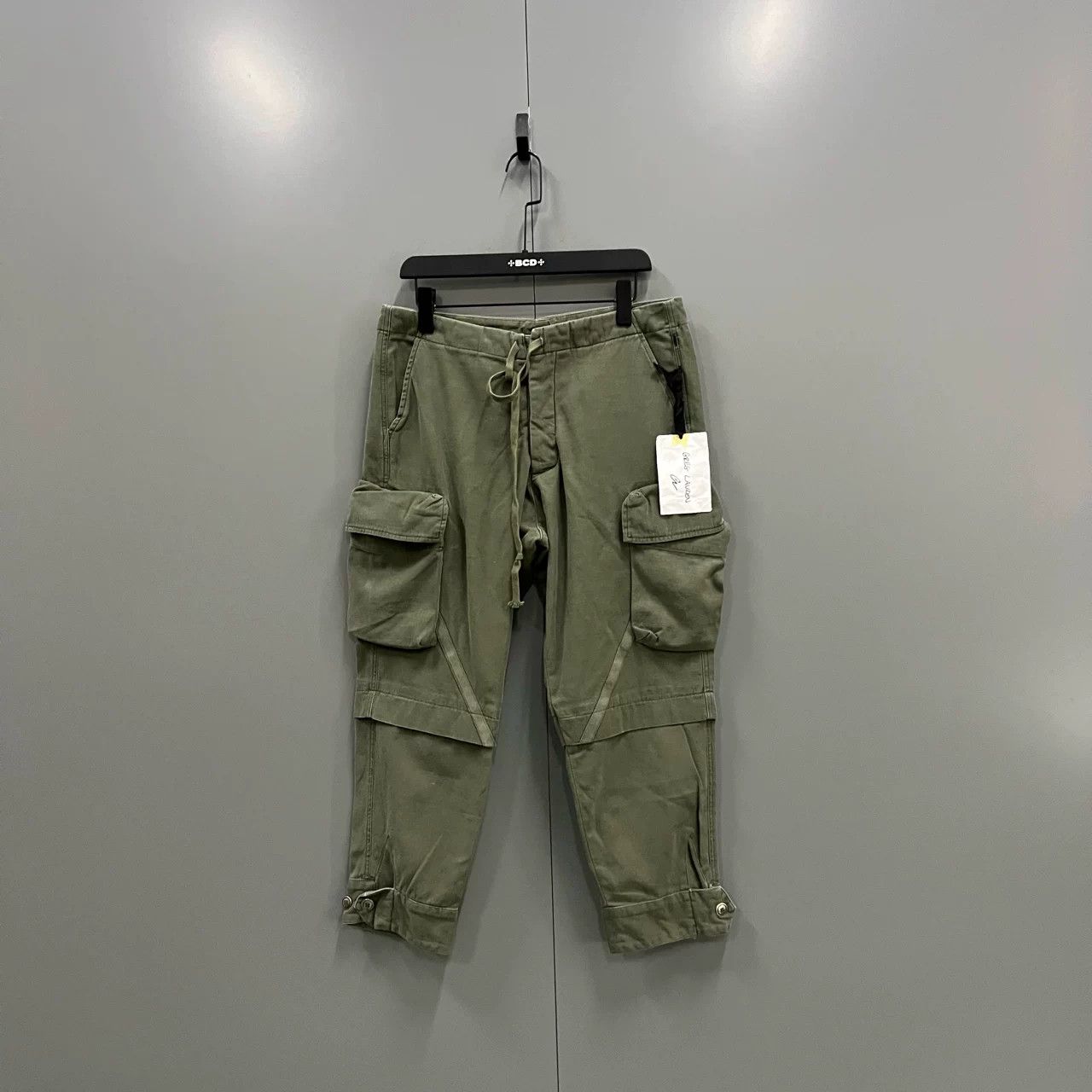 Greg Lauren GREG LAUREN Green Drawstring Casual Pants Size US 32 / EU 48 - 1 Thumbnail