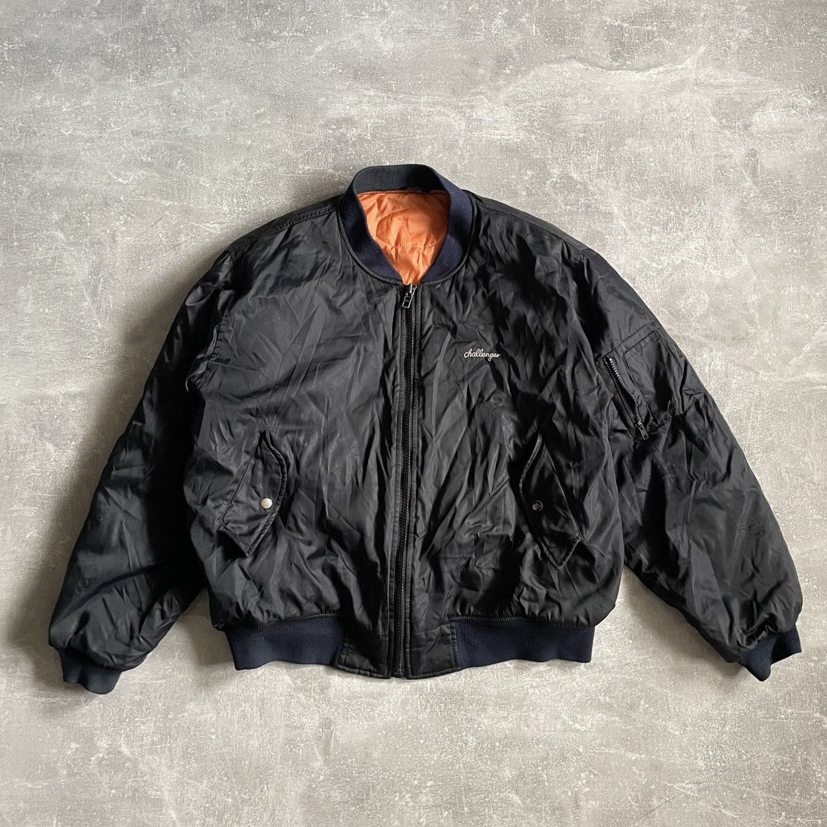 90s Challenger ma1 bomber Jacket Vintage military arm fly US