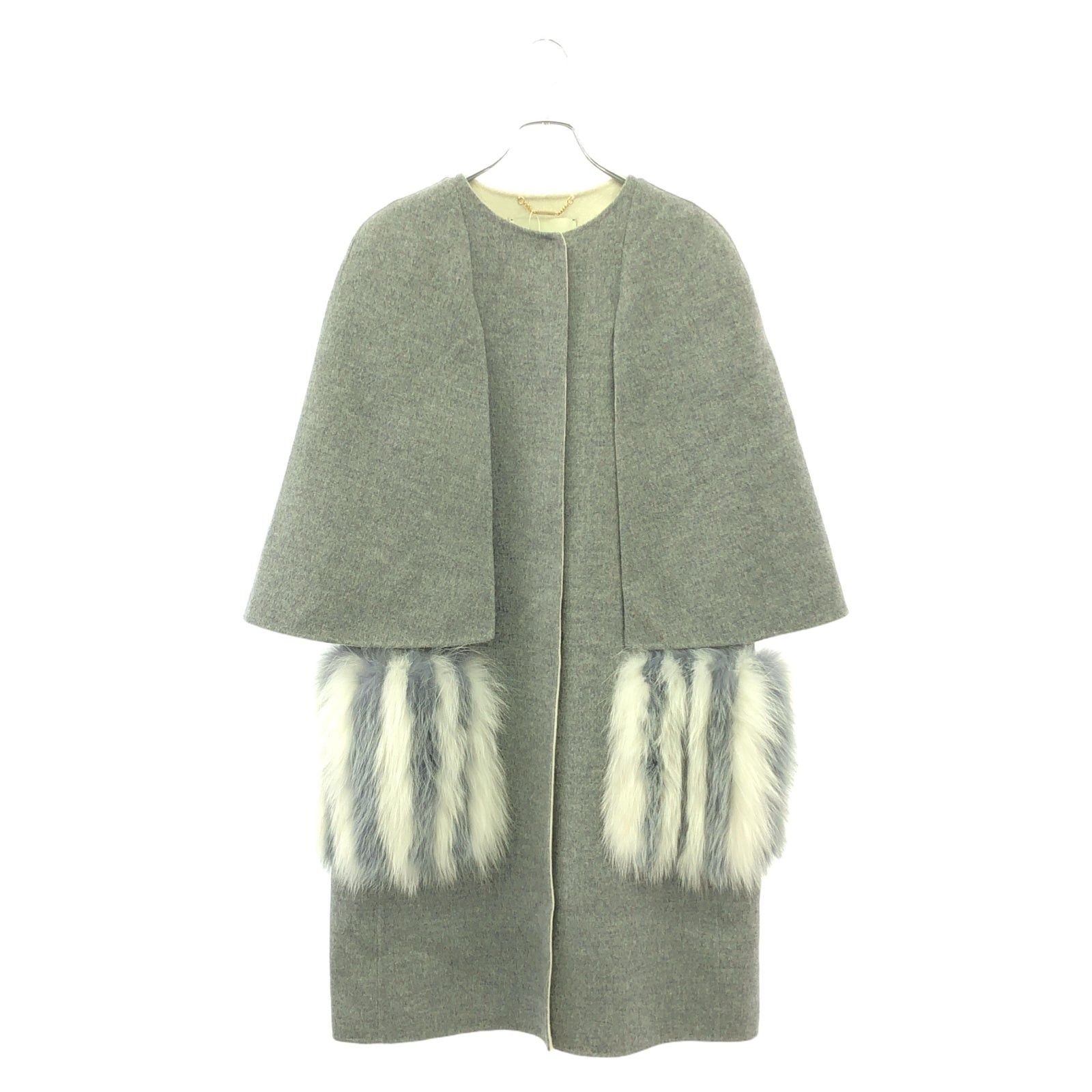 Fendi Fendi Cape Coat Wool Gray Size ONE SIZE - 1 Thumbnail