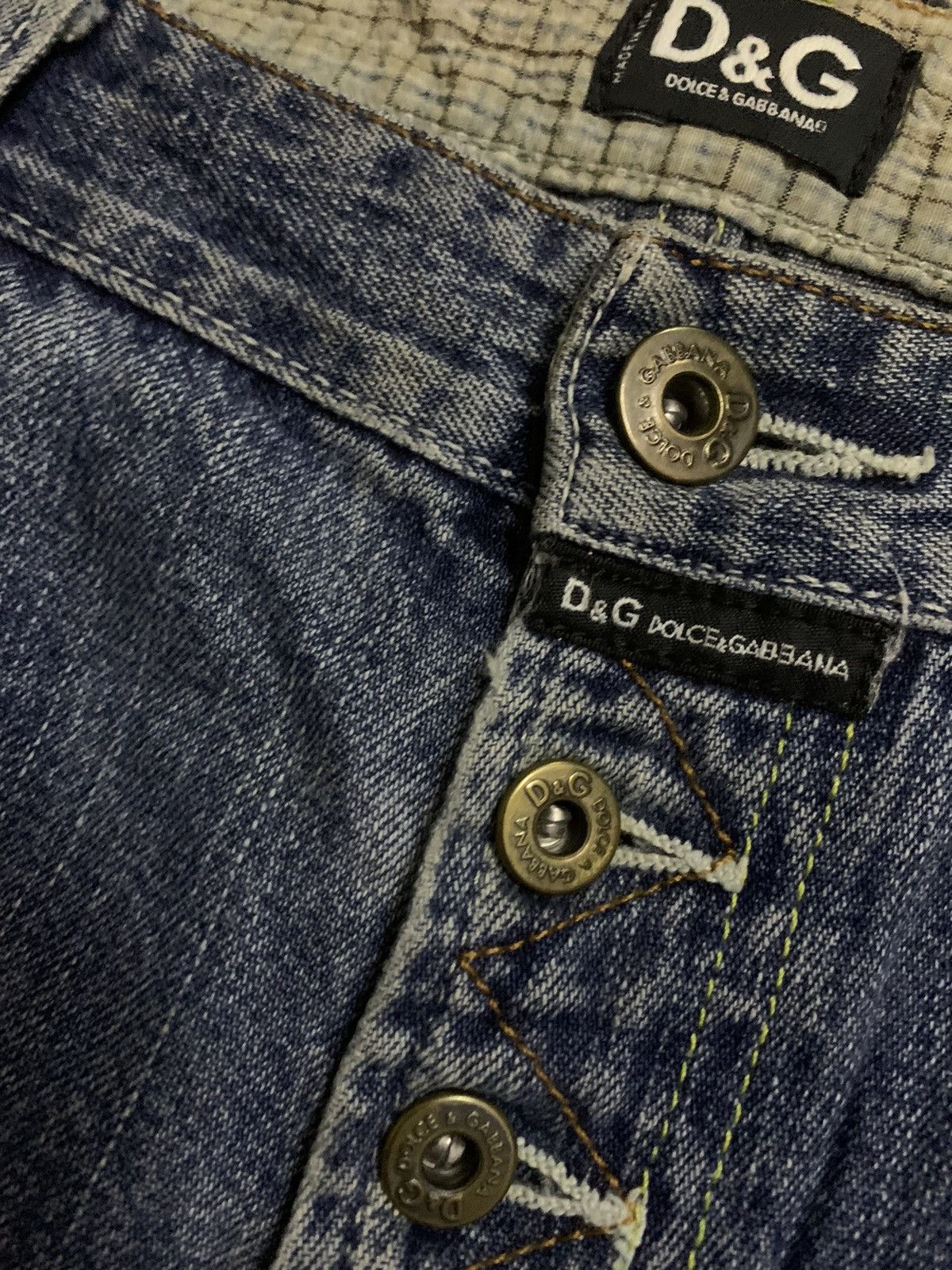 Dolce & Gabbana 💥D&G Dolce&Gabbana Donut Button Denim Size US 33 - 7 Thumbnail