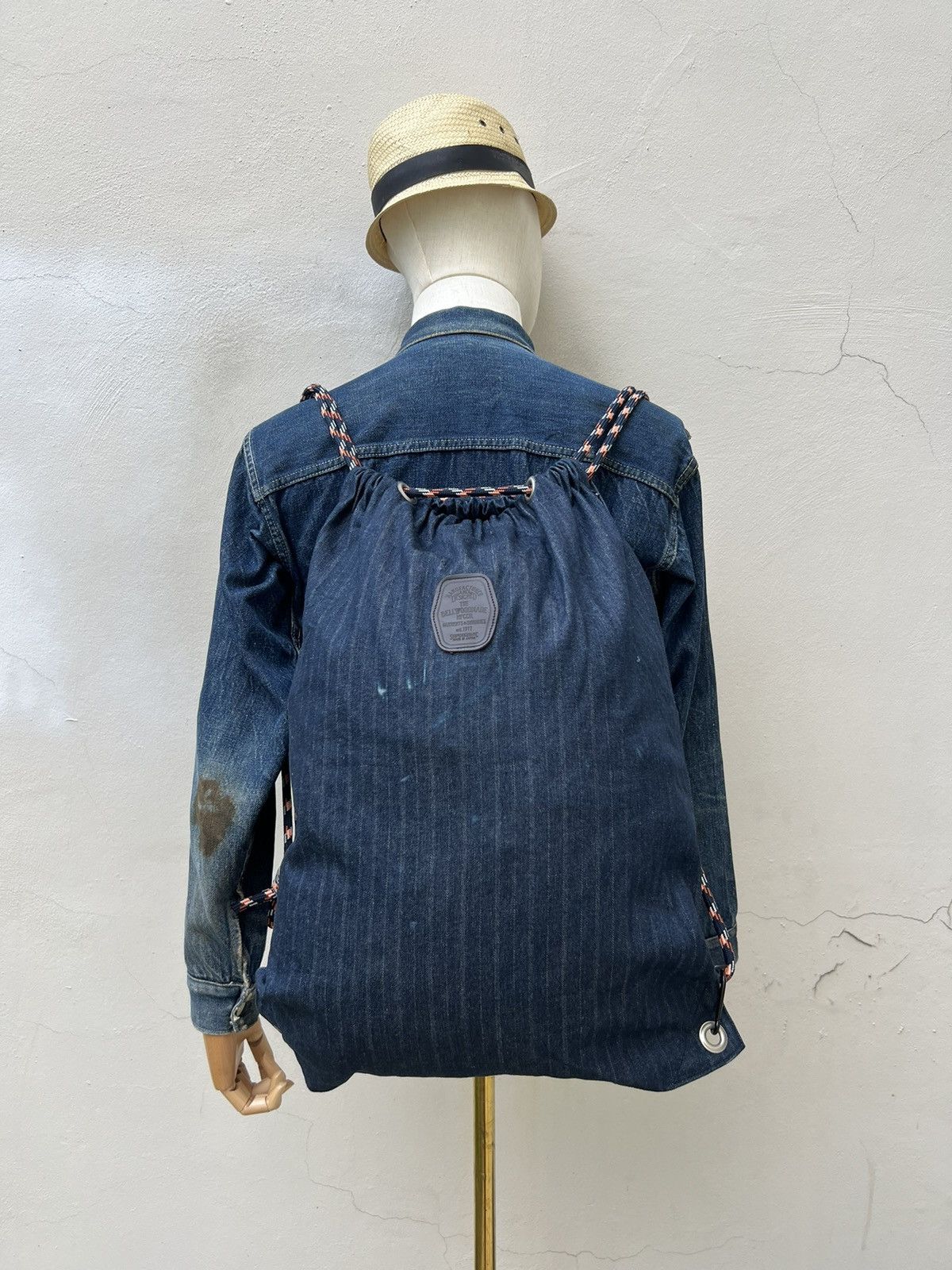 Designer Bellwoodmade Japan HBT Denim Rucksack Bag Size ONE SIZE - 1 Thumbnail