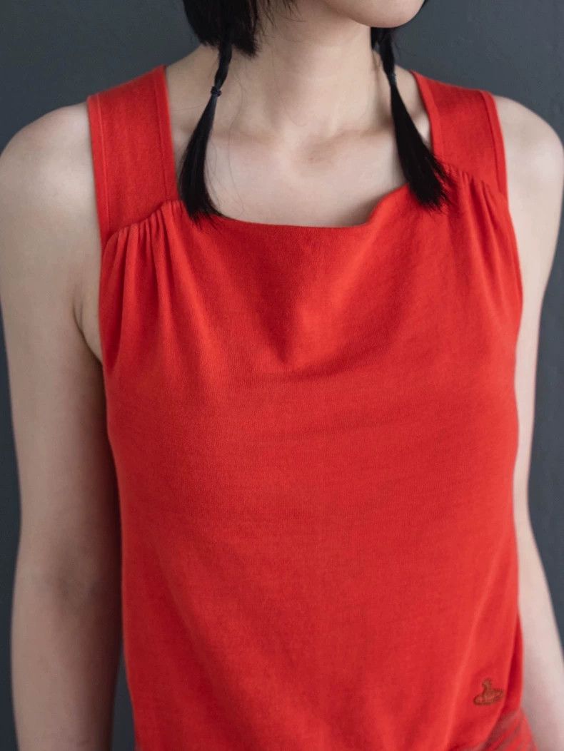Vivienne Westwood Vivienne Westwood Red cross-belt knit vest Size M / US 6-8 / IT 42-44 - 6 Thumbnail