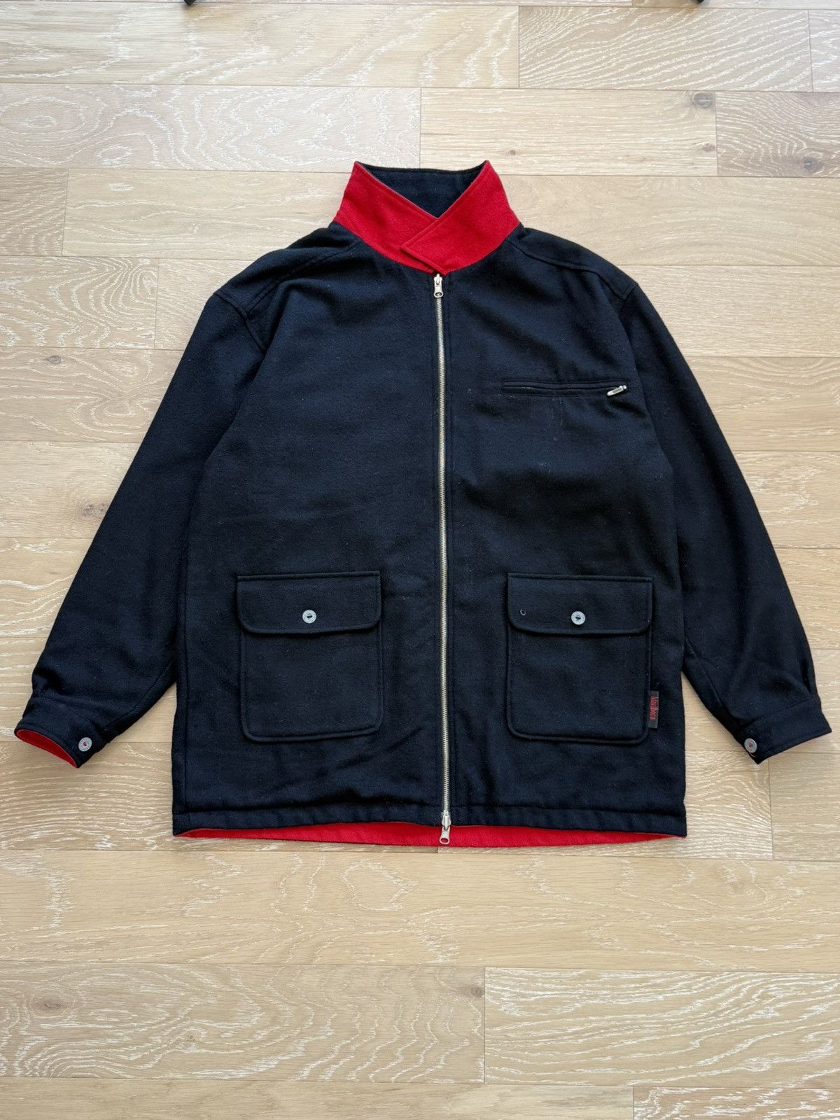 Marlboro Reversible Marlboro Wool Zip Jacket Size US M / EU 48-50 / 2 - 5 Thumbnail