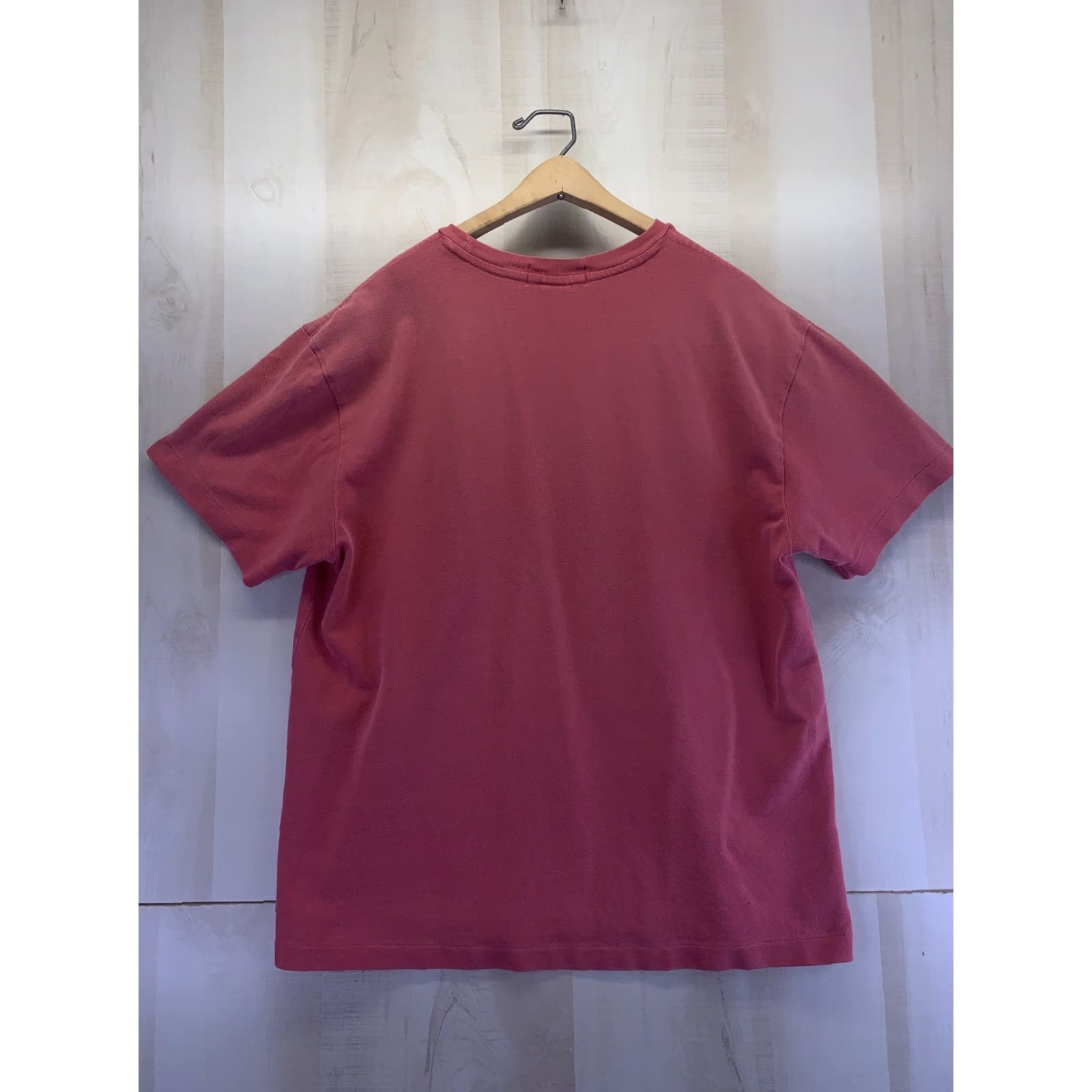 Polo Ralph Lauren VINTAGE Ralph Lauren Polo Shirt Mens M Red 1990s Single Stitch T Shirt Short Sleeve Cotton Polo Sportswear/Beach Men Size US M / EU 48-50 / 2 - 6 Thumbnail