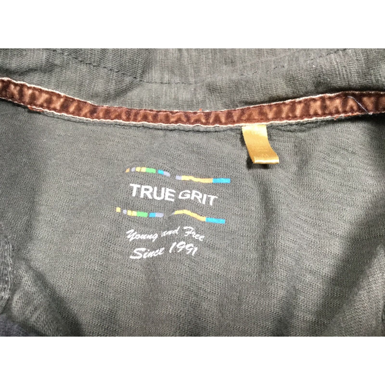 Vintage True Grit Polo Shirt Men Medium Short Sleeve Gray-Green Mix Casual Vintage Size US M / EU 48-50 / 2 - 4 Thumbnail