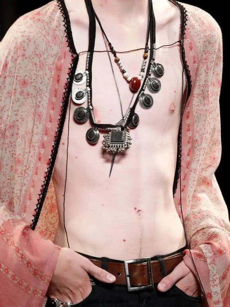 Saint Laurent Paris Saint Laurent Paris 15SS Red Agate Necklace Size ONE SIZE - 8 Thumbnail
