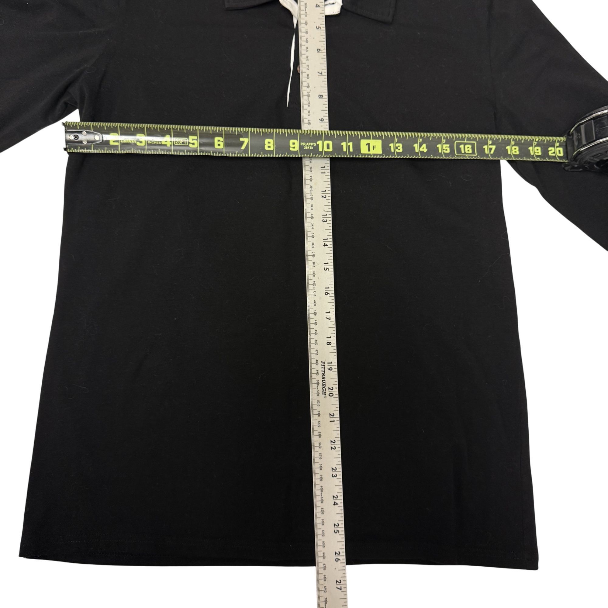 Other Kuyigo Black White POLO Long Sleeve Casual Shirt M Size US M / EU 48-50 / 2 - 7 Thumbnail