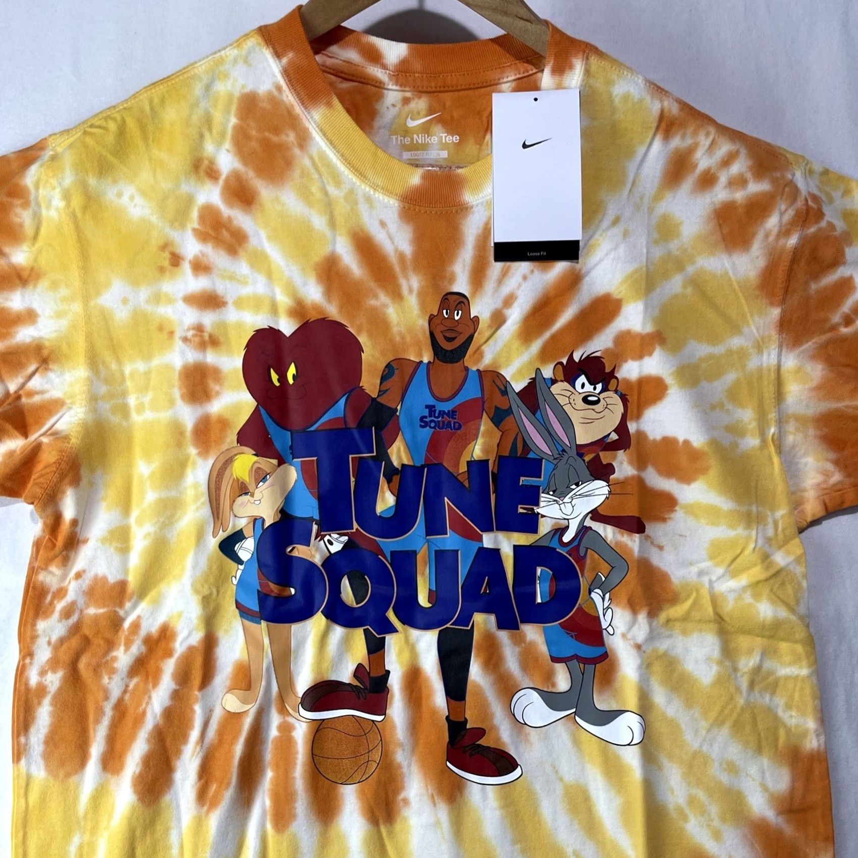 Nike Nike Space Jam Shirt Mens Small LeBron James Tune Squad Tie Dye DH3823-101 Loose Size US S / EU 44-46 / 1 - 2 Thumbnail