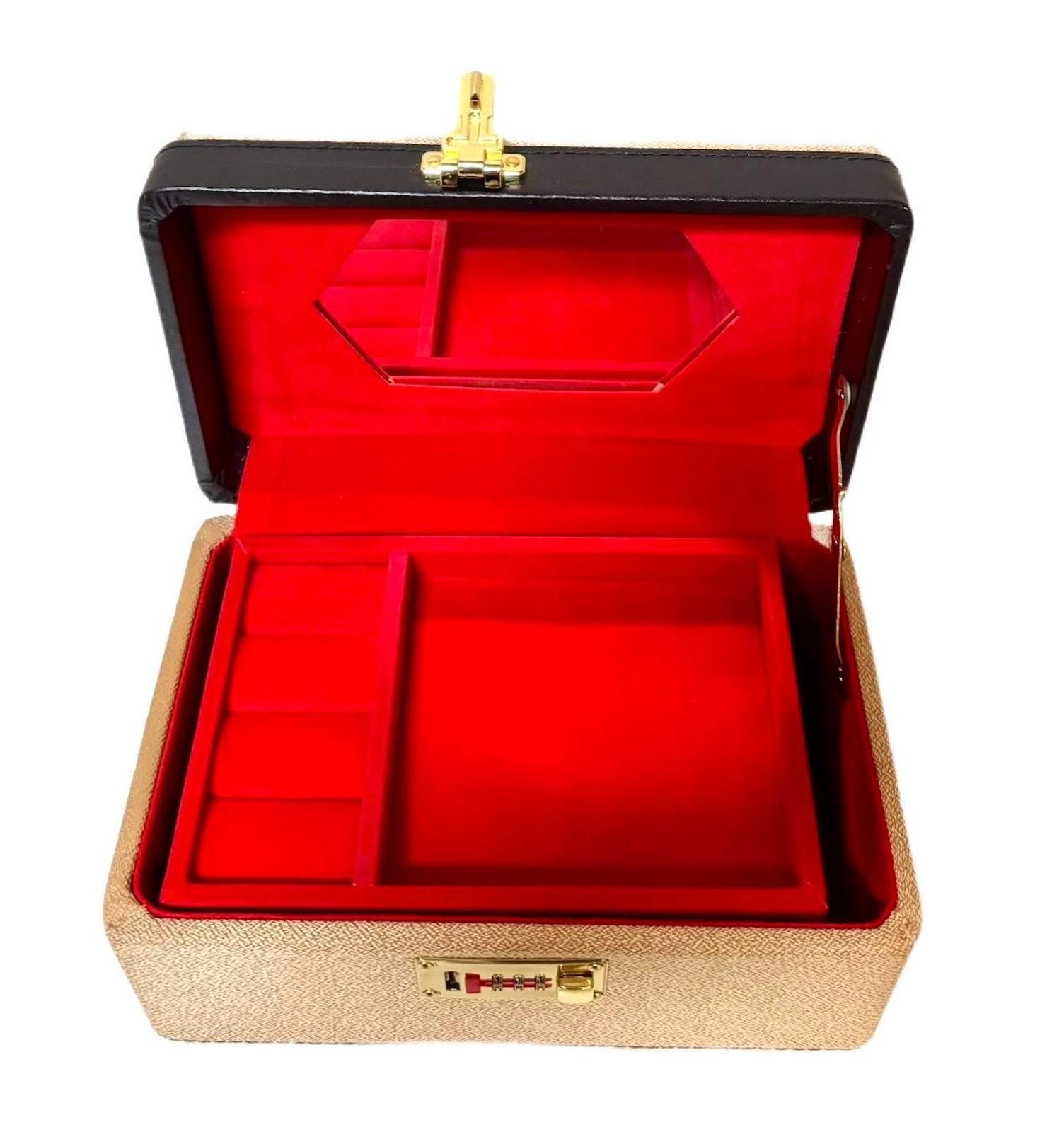 Other Jewelry Briefcase Box Ivory PU Leather Gold Medium Organizer Size ONE SIZE - 2 Thumbnail