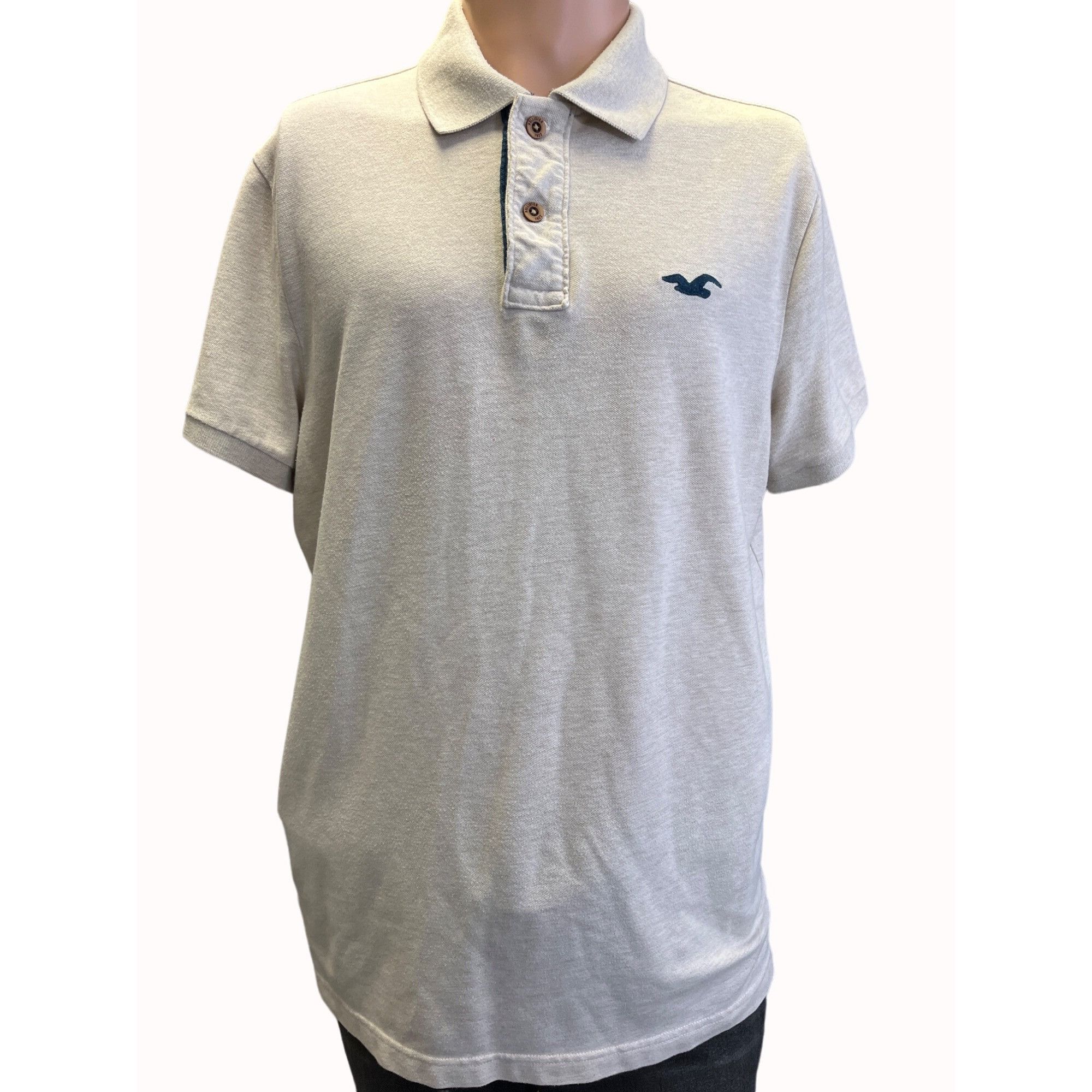Hollister Holister California Mens Beige Stretch Polo Shirt Size L SKU Size US L / EU 52-54 / 3 - 1 Thumbnail