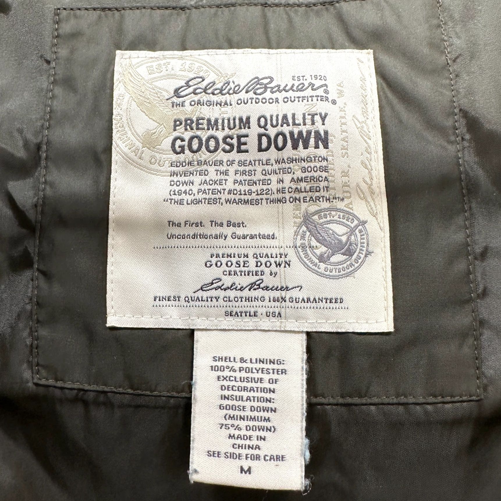 Eddie Bauer Eddie Bauer Vest Womens M Green Puffer Goose Down Full Zip Quilted Vest Mens? Wait. Size M / US 6-8 / IT 42-44 - 4 Thumbnail