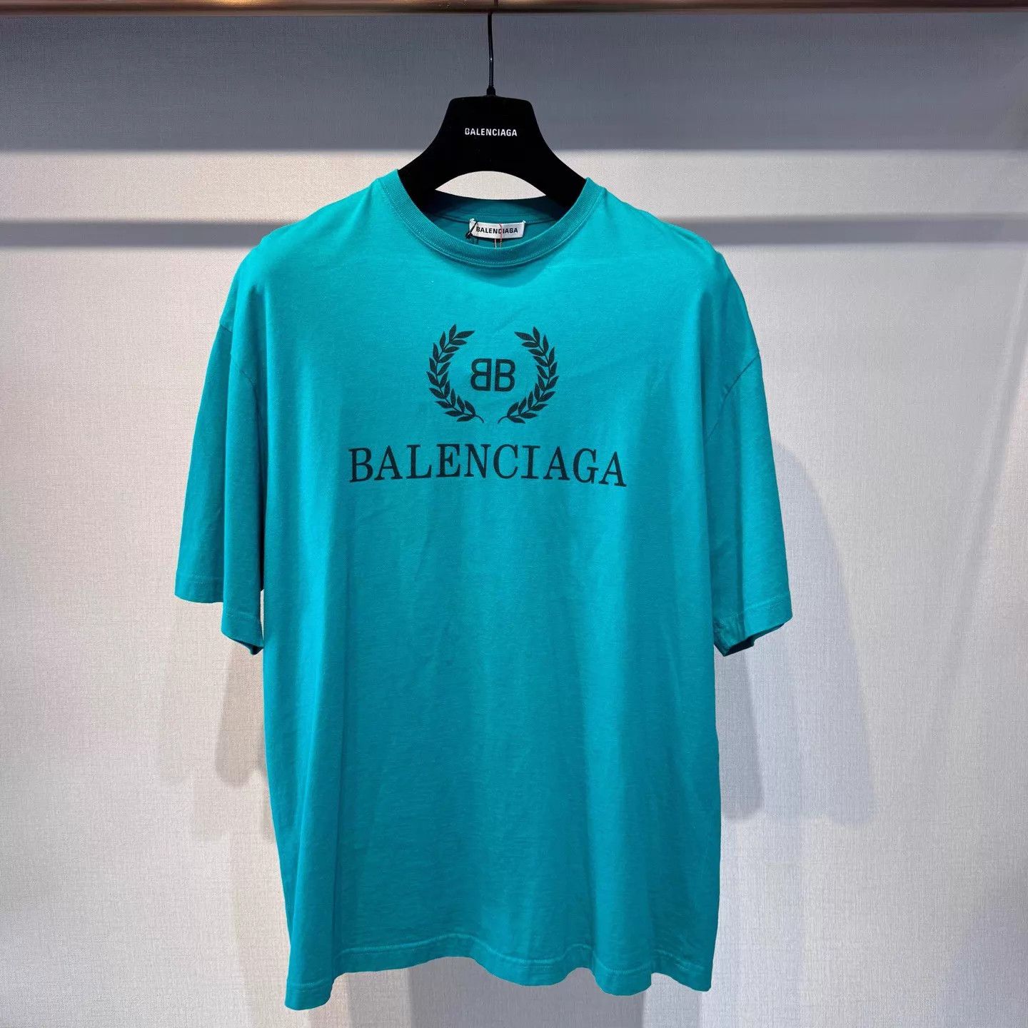 Balenciaga Balenciaga Lake Green Wheat Ear Logo SS Tee S New Size US S / EU 44-46 / 1 - 1 Thumbnail