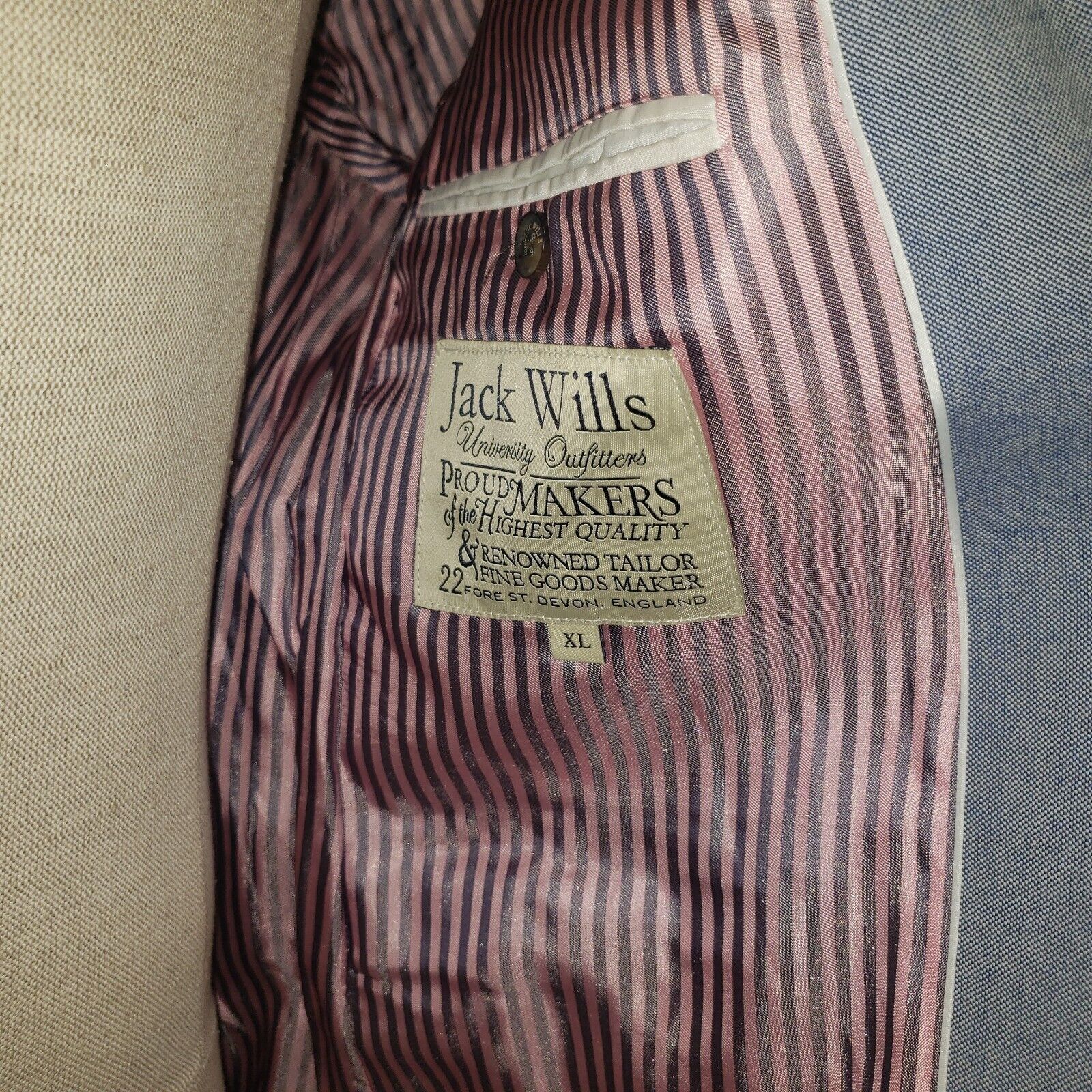 Jack Wills JACK WILLS Blazer Jacket Mens Blue Wool Size XL Size US XL / EU 56 / 4 - 4 Thumbnail