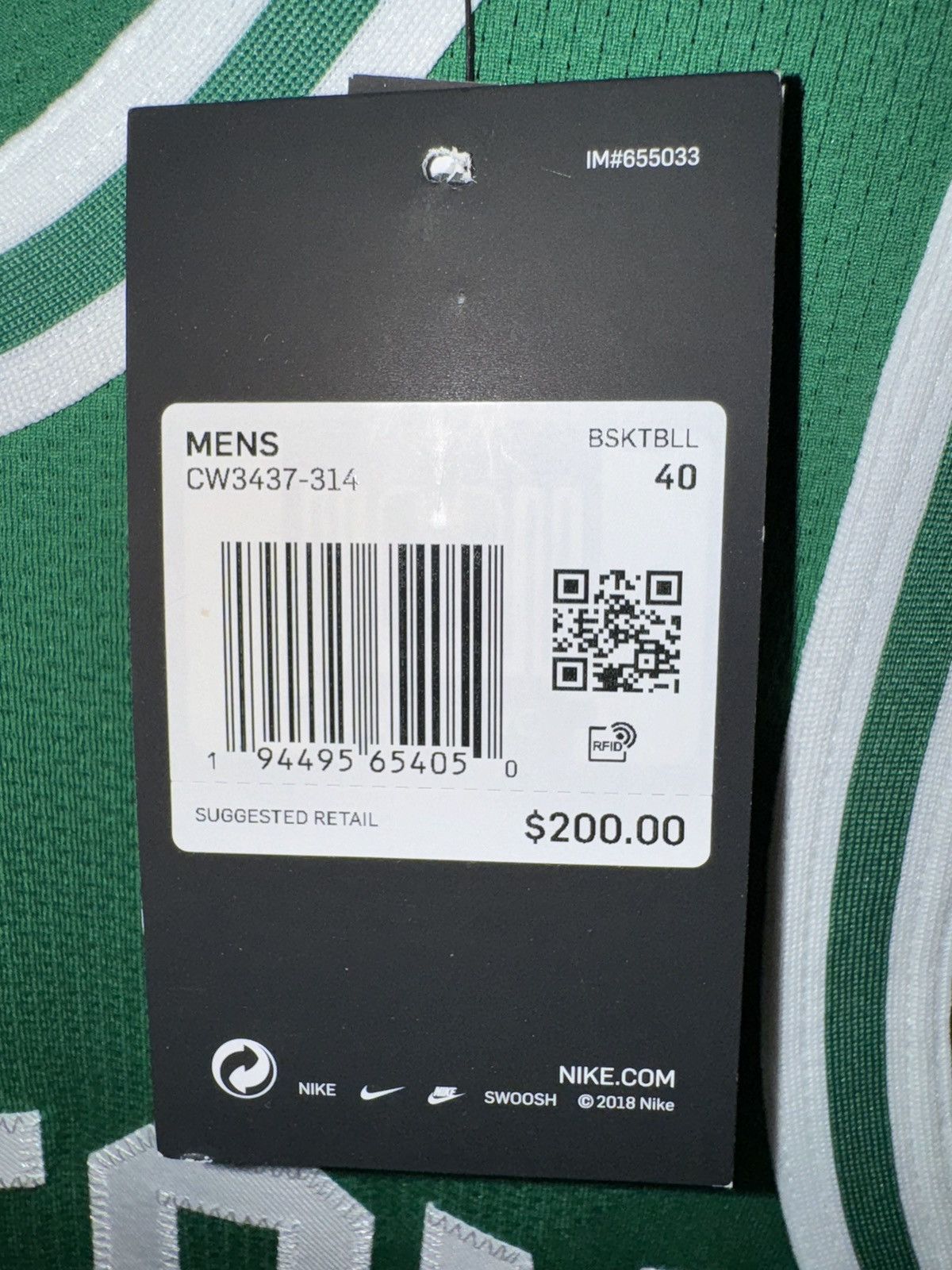 NBA × Nike Nike Authentic Celtics Kemba Walker Icon Edition Jersey 40 Size US S / EU 44-46 / 1 - 5 Thumbnail