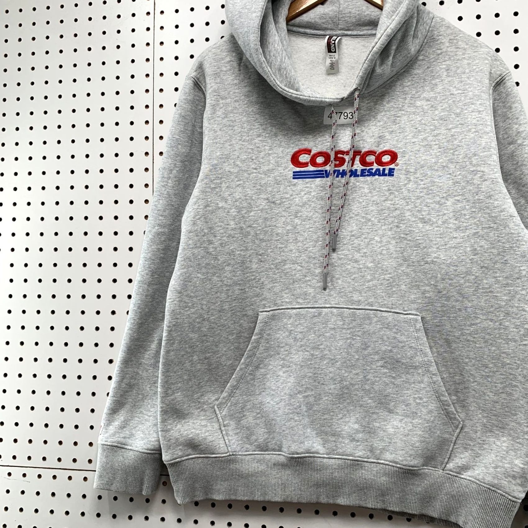 Vintage Kirkland Costco Hoodie Sweatshirt Ladies Small Gray Fleece Hooded Pullover Size S / US 4 / IT 40 - 5 Thumbnail
