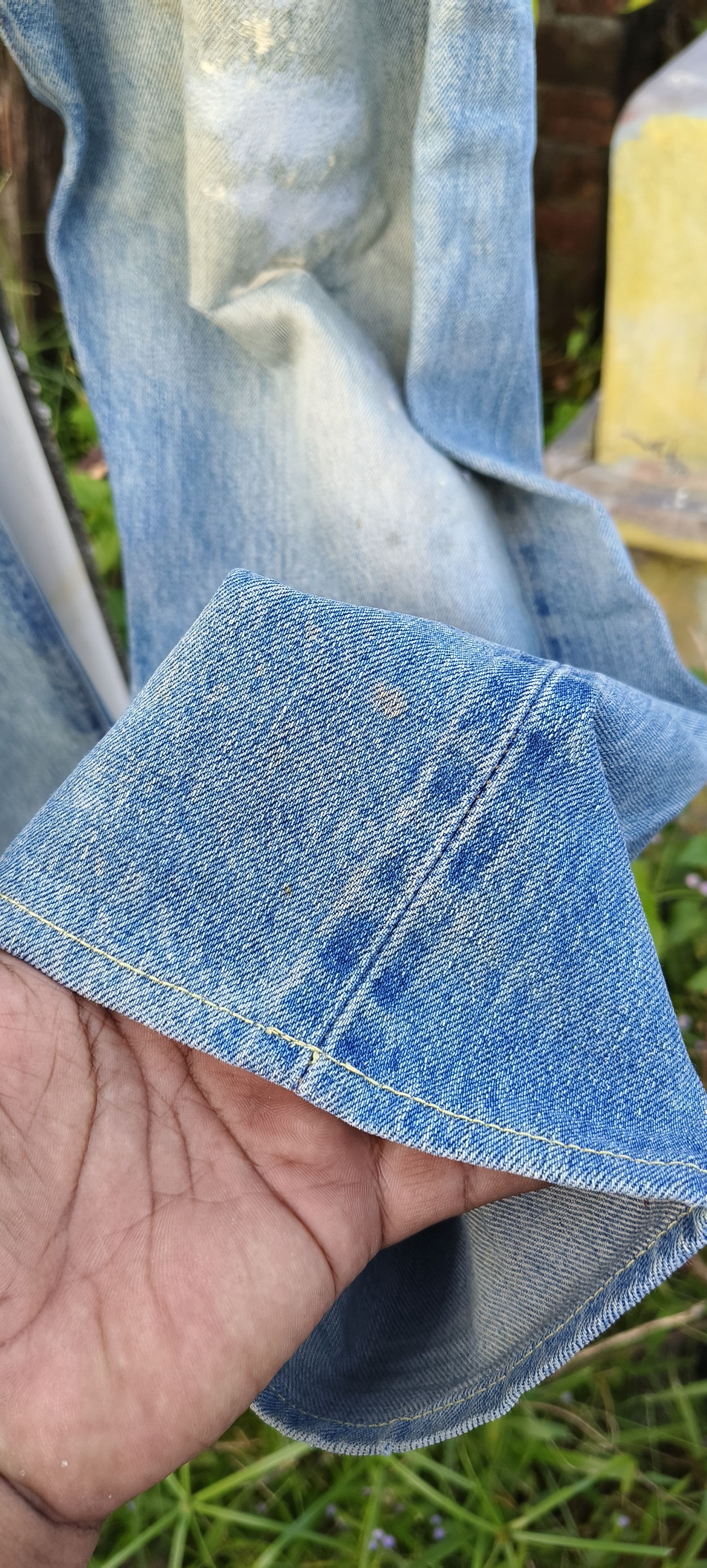 4GSELLER Vintage 70s Rindam Levi's jeans button number 6 Selvedge Size US 35 - 3 Thumbnail