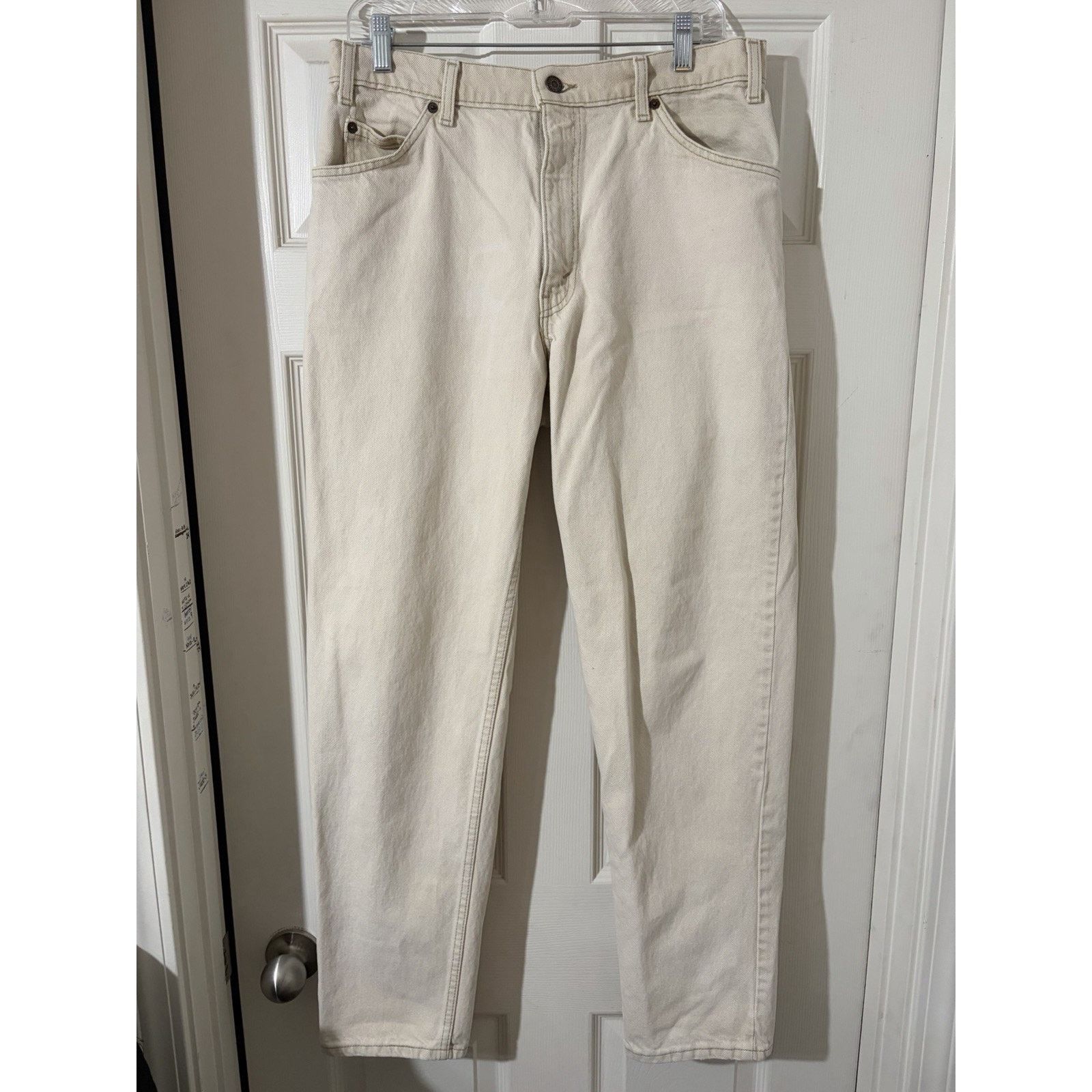Levi's Vtg 90s Levis 550 Jeans 34x32 Fits 33x32 Relaxed Orange Tab Size US 34 / EU 50 - 1 Thumbnail