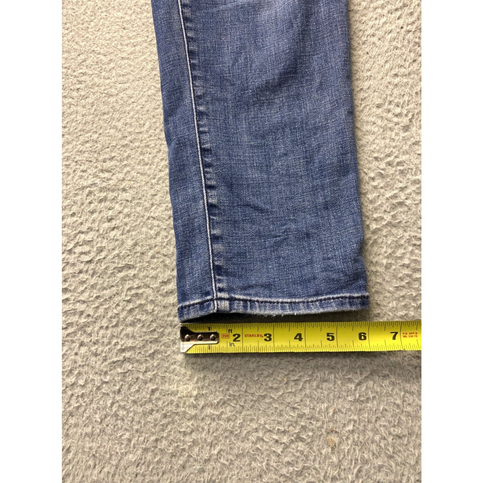 Vintage Chico's So Slimming Girlfriend Slim Leg Ankle Jeans 34x27 Blue Denim Womens Jeans Size 24" / US 00 / IT 34 - 4 Thumbnail