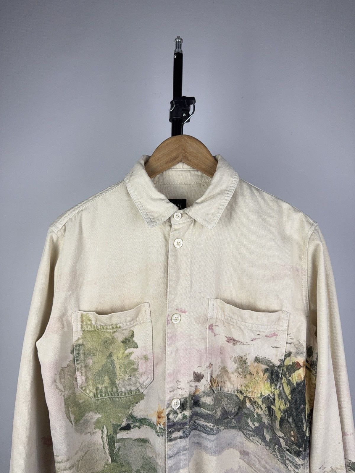 Zara Avant Garde ZARA / Raf Simons style ART Cotton Heavy Shirt Size US S / EU 44-46 / 1 - 2 Thumbnail
