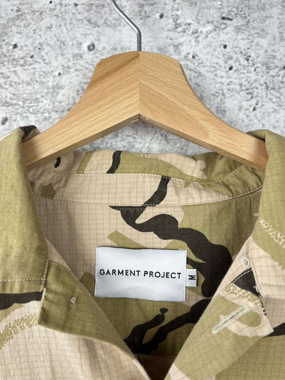 Designer × Garment Project Garment Project - Military Taupe Overshirt Rip Stop Camo M Size US M / EU 48-50 / 2 - 3 Thumbnail