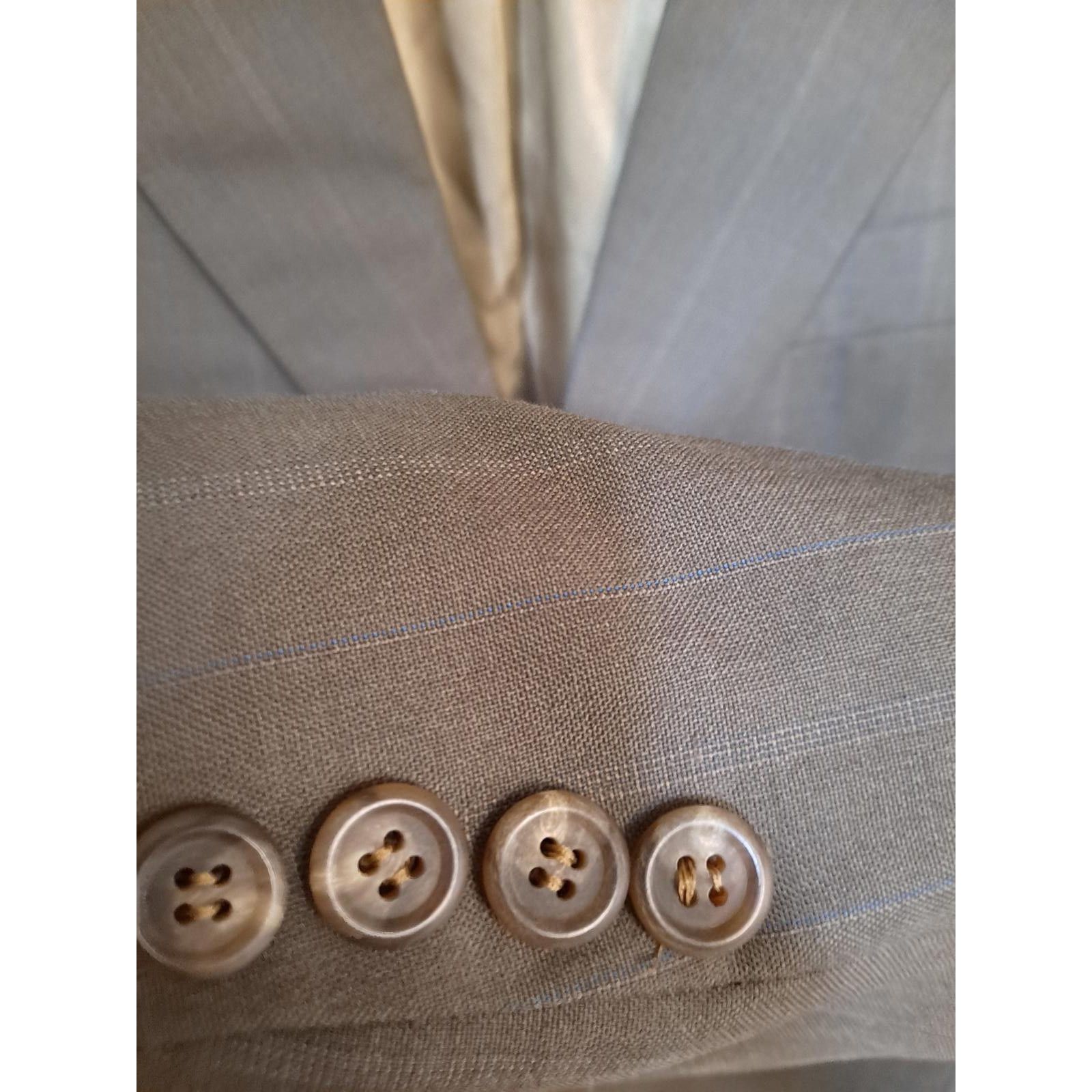 Other Christian St John Polo University Club Tan 2 Button Pinstrip Size 40R - 2 Thumbnail