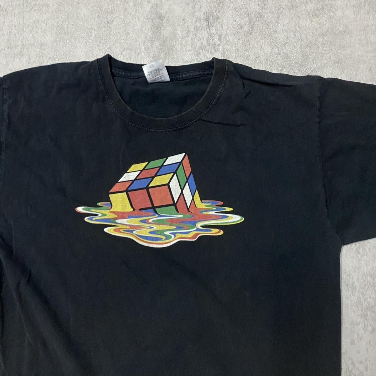 Fruit Of The Loom Black Fruit of the Loom Rubik's cube graphic tee #skater Size US L / EU 52-54 / 3 - 2 Thumbnail