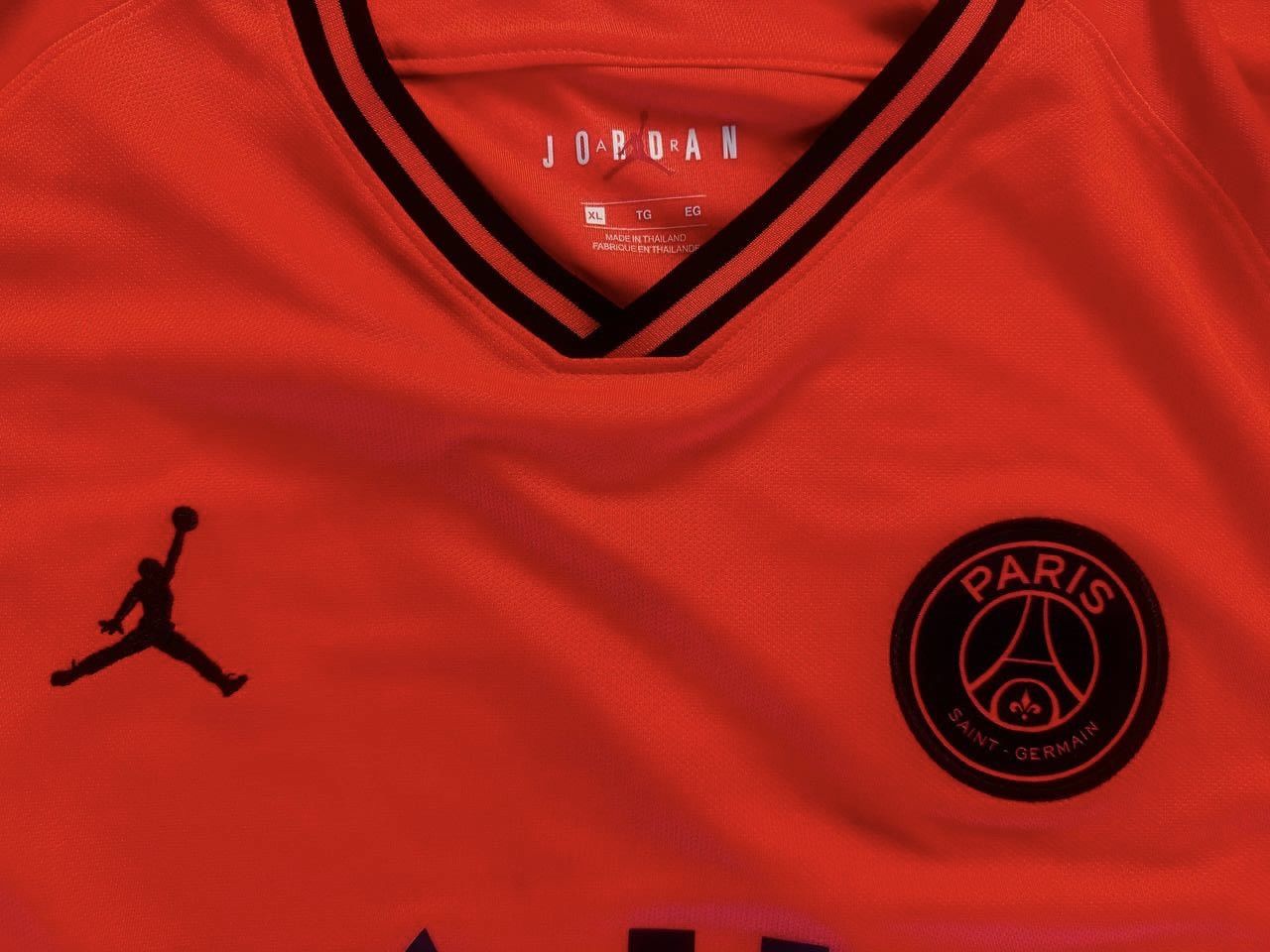 Jordan Brand × Nike Nike Jordan PSG Jersey 2019/2020 Size US L / EU 52-54 / 3 - 3 Thumbnail