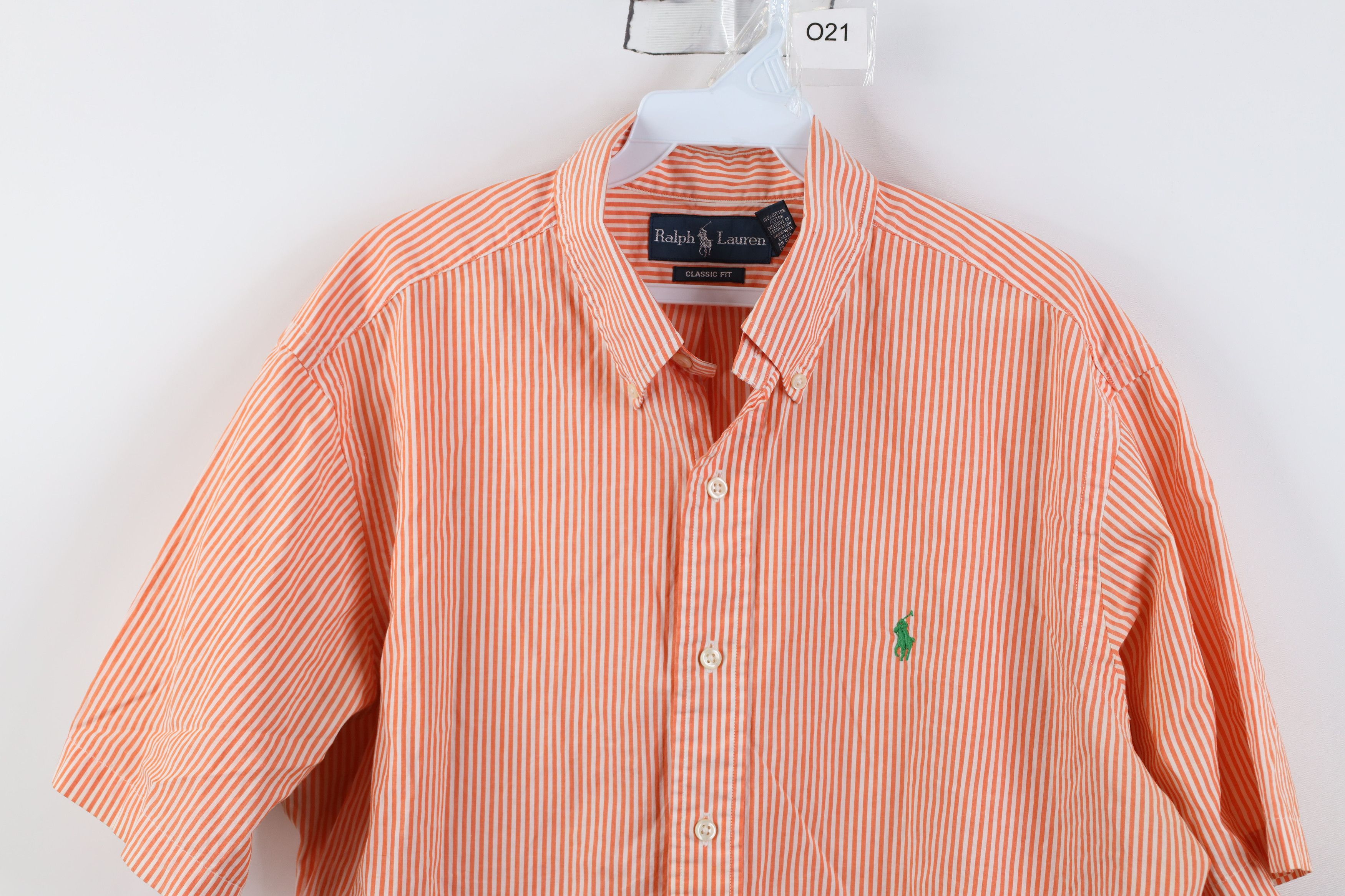 Polo Ralph Lauren Vintage 90s Ralph Lauren Short Sleeve Button Down Shirt Size US L / EU 52-54 / 3 - 2 Thumbnail