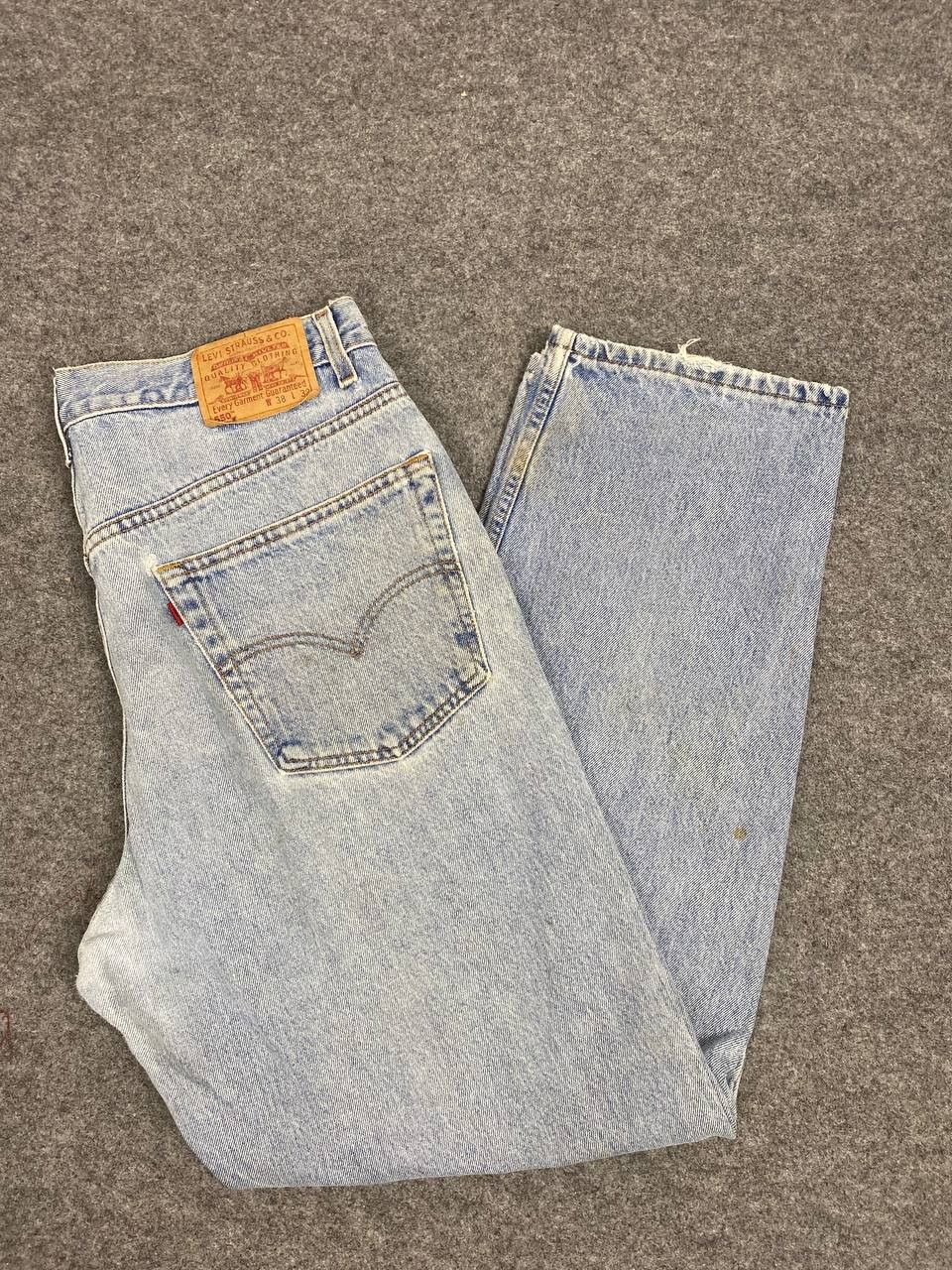 Levi's vintage levis 550 lightwash denim nice design Size US 37 - 2 Thumbnail
