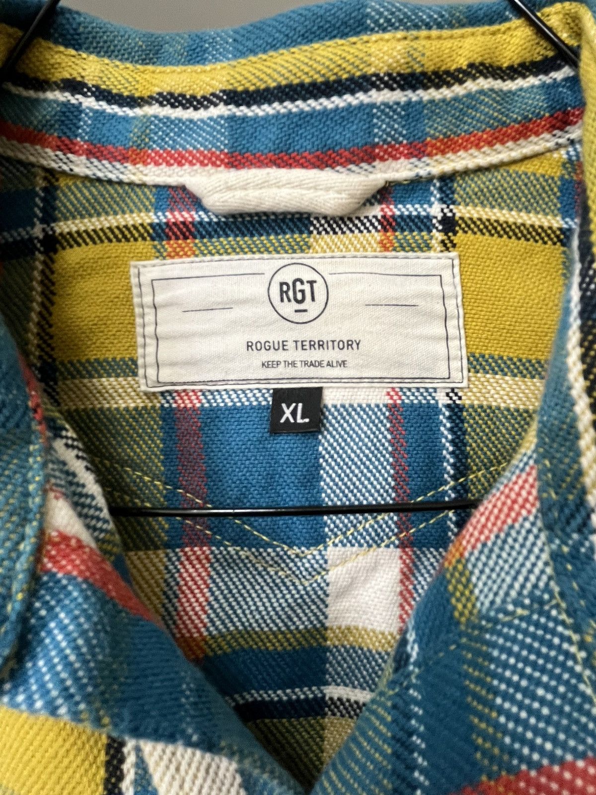 Rogue Territory Yellow Selvedge Denim Shirt Size US XL / EU 56 / 4 - 4 Thumbnail