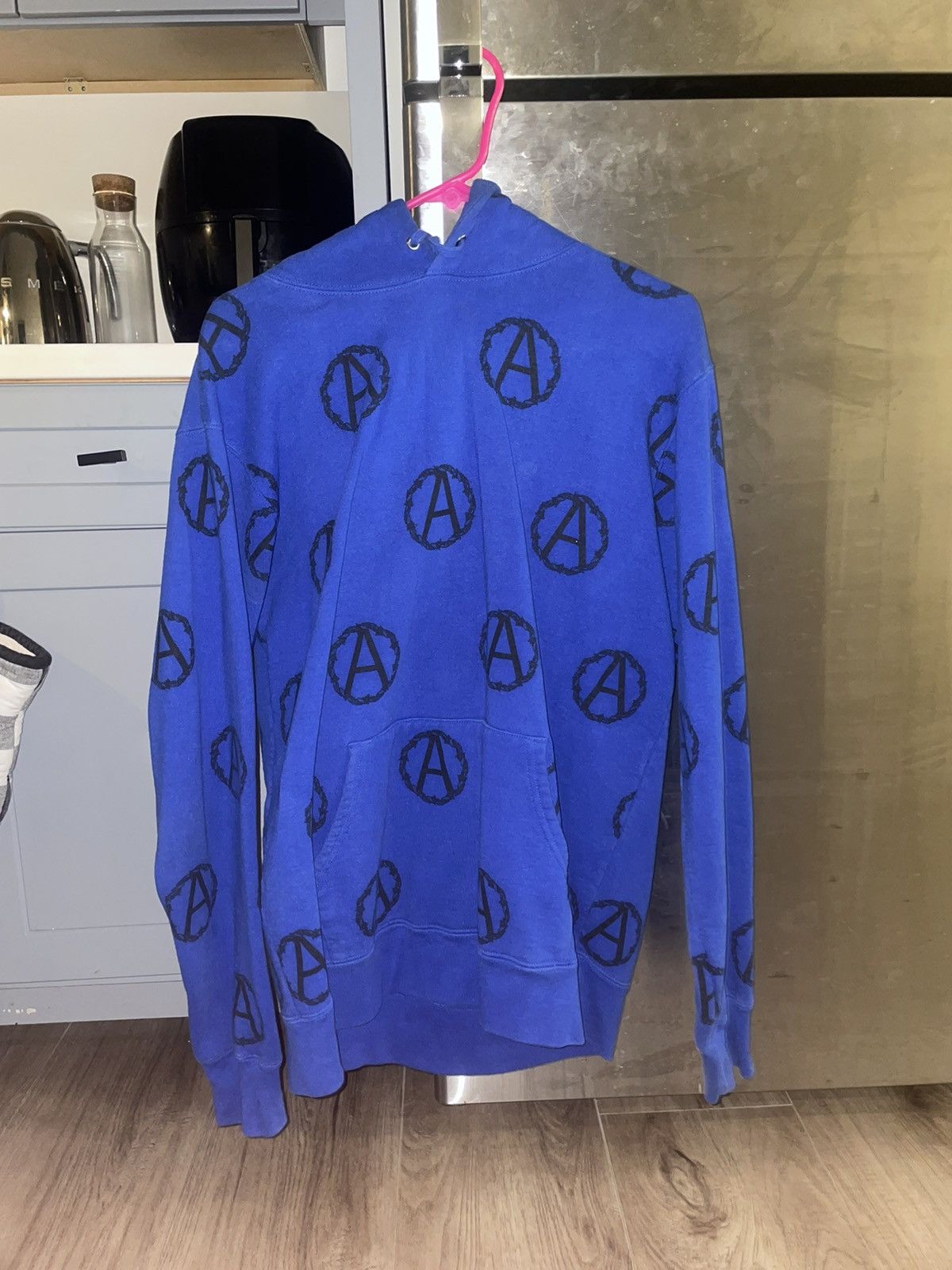 image of Blue Supreme x Undercover “Anarchy” Hoodie, Men's (Size Large)