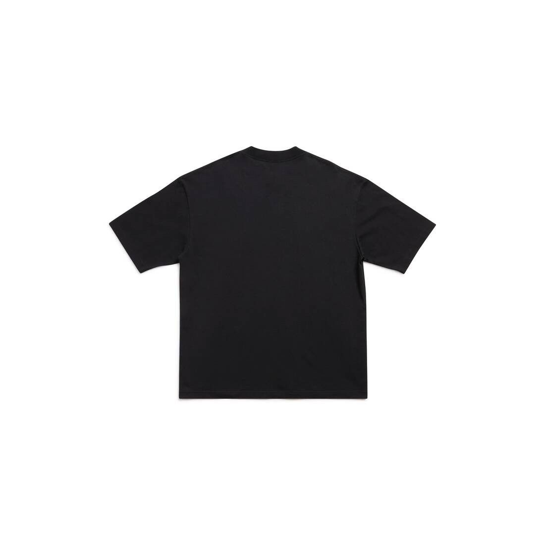 Balenciaga o1w1db11225 Mirror Balenciaga T-Shirt Medium Fit in Black Size US L / EU 52-54 / 3 - 7 Thumbnail