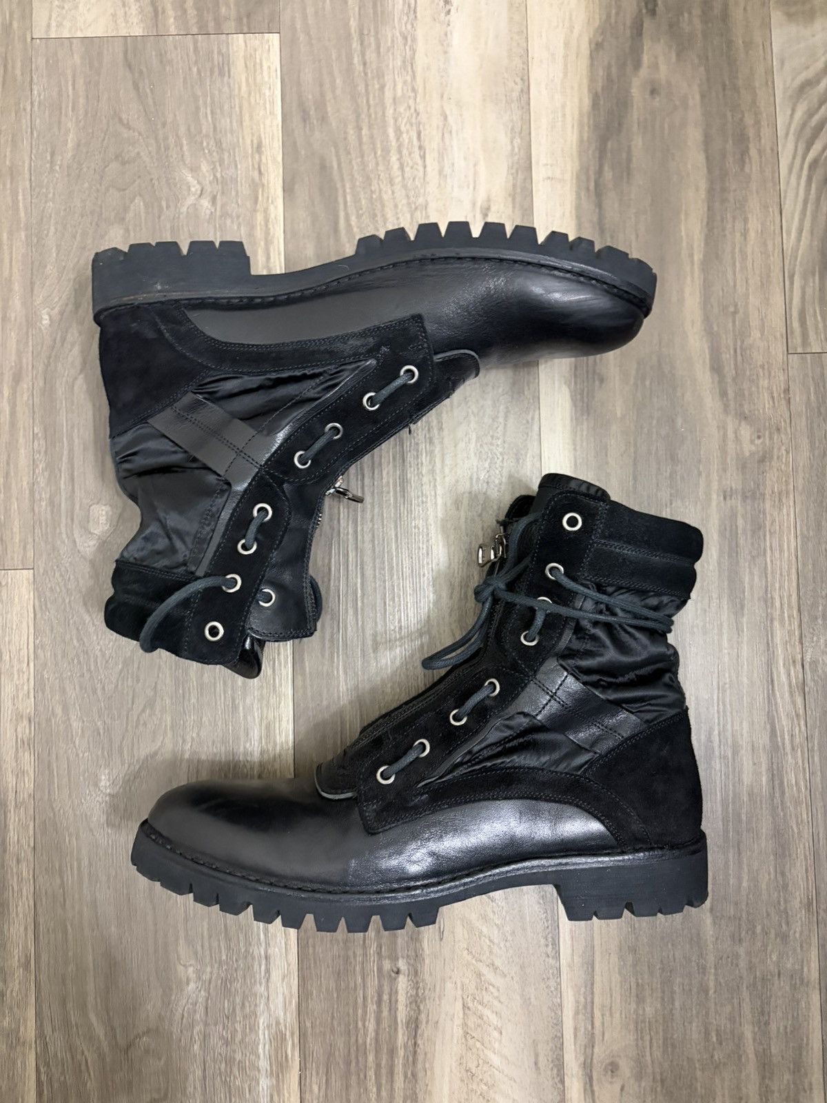 Dolce & Gabbana Dolce & Gabbana AW17 Hybrid Zip Combat Boots Size US 8 / EU 41 - 2 Thumbnail