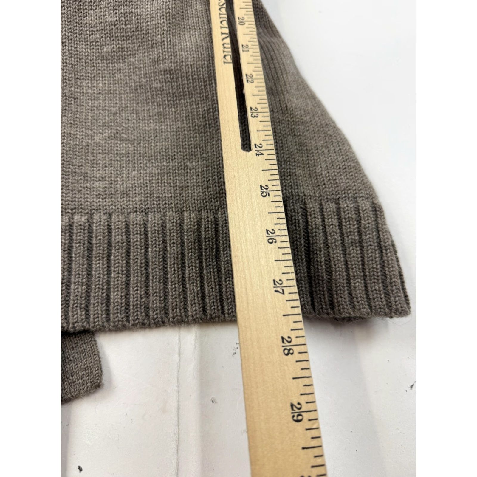 Vintage Charlie & Robin Cardigan Sweater Womens XS Gray 100% Wool Hooded Belted Ruffle Knit Open Front Winter Casual Mens Womens Girls Boys Size XS / US 0-2 / IT 36-38 - 7 Thumbnail