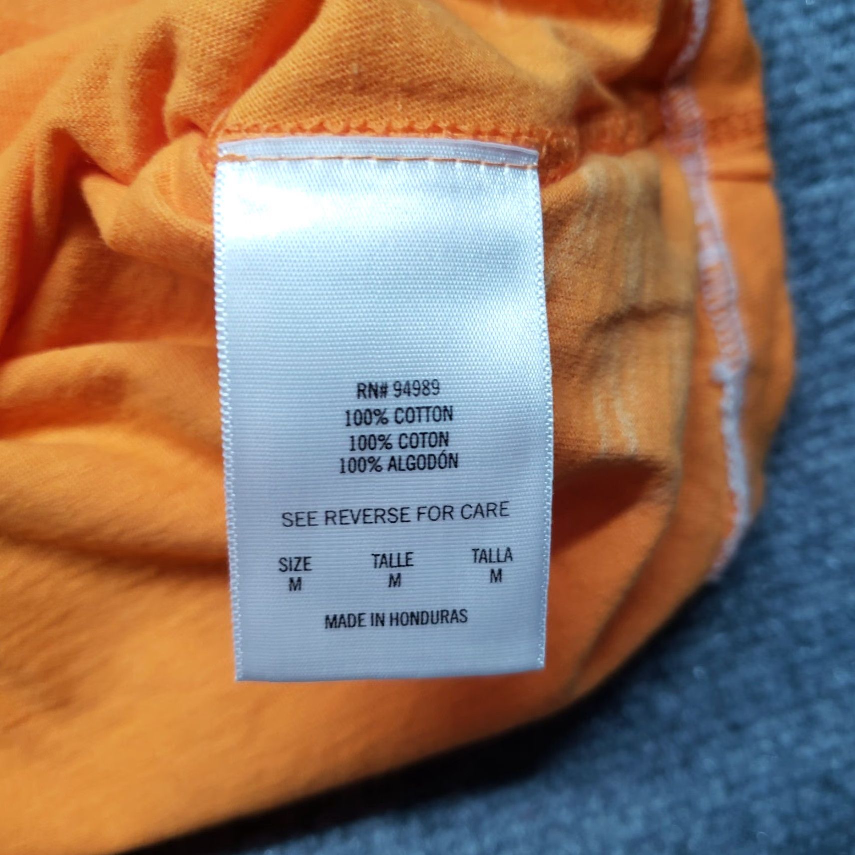 Vintage Campus Lifestyle T-Shirt Womens M Orange Tennessee Volunteers V-Neck Cotton Size M / US 6-8 / IT 42-44 - 6 Thumbnail