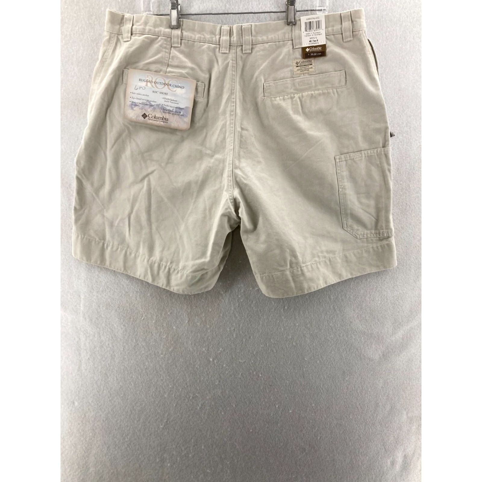 Vintage VINTAGE Columbia Shorts Mens 40 Chino Flat Front Casual Cotton Beige 80s 90s Outdoor Men Size US 40 / EU 56 - 6 Thumbnail